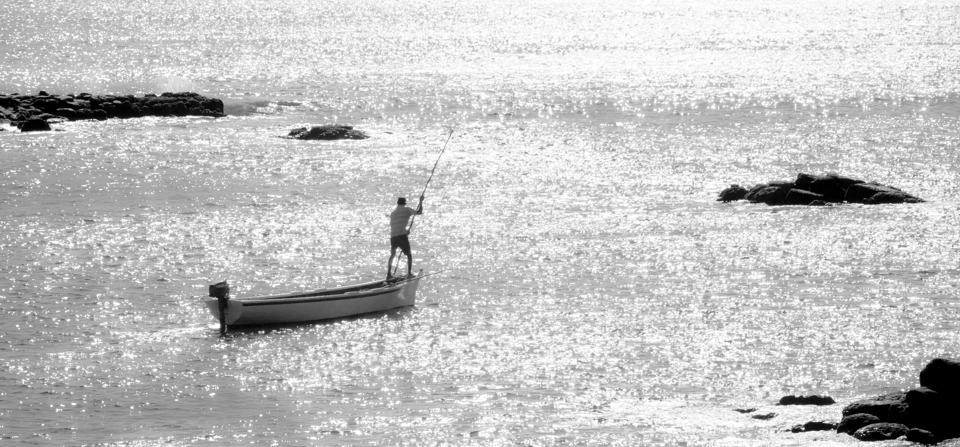 Off into the sparkling sea.....