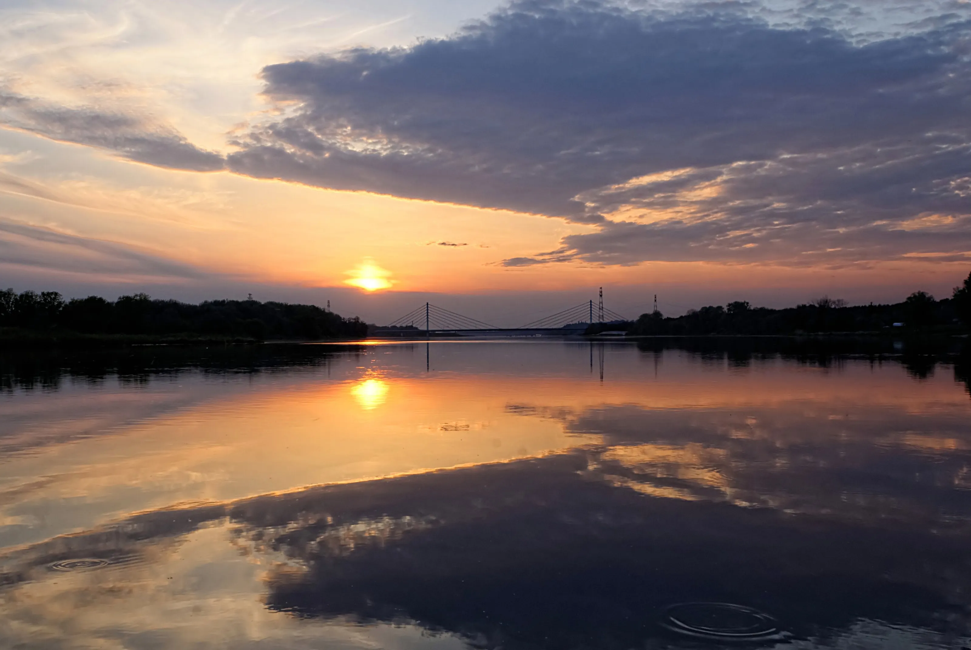 Sunset over Vistula