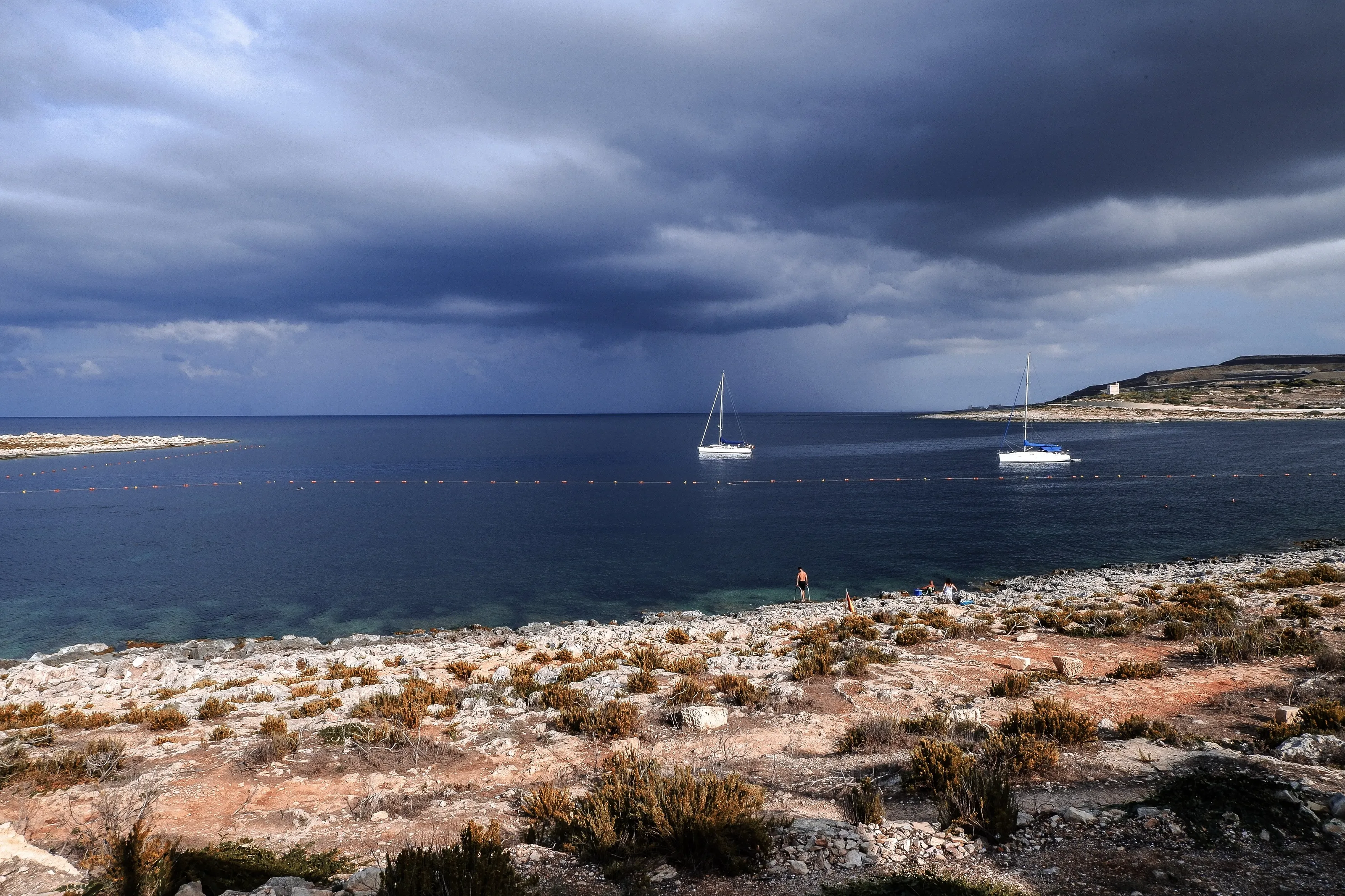Before the storm, Bugibba Bay, Malta