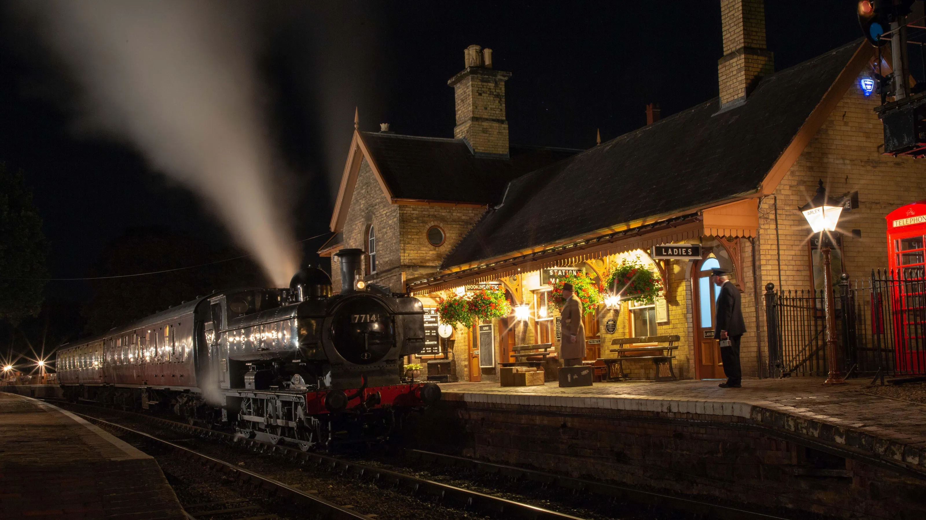 GWR Locomotive No 7714 at Arley on the Severn Valley Railway
