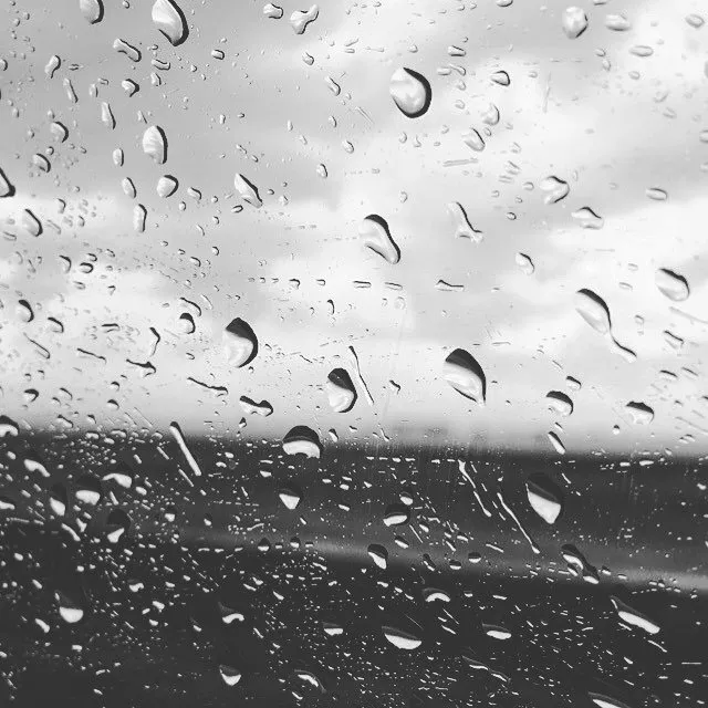 Rain on a Car Window