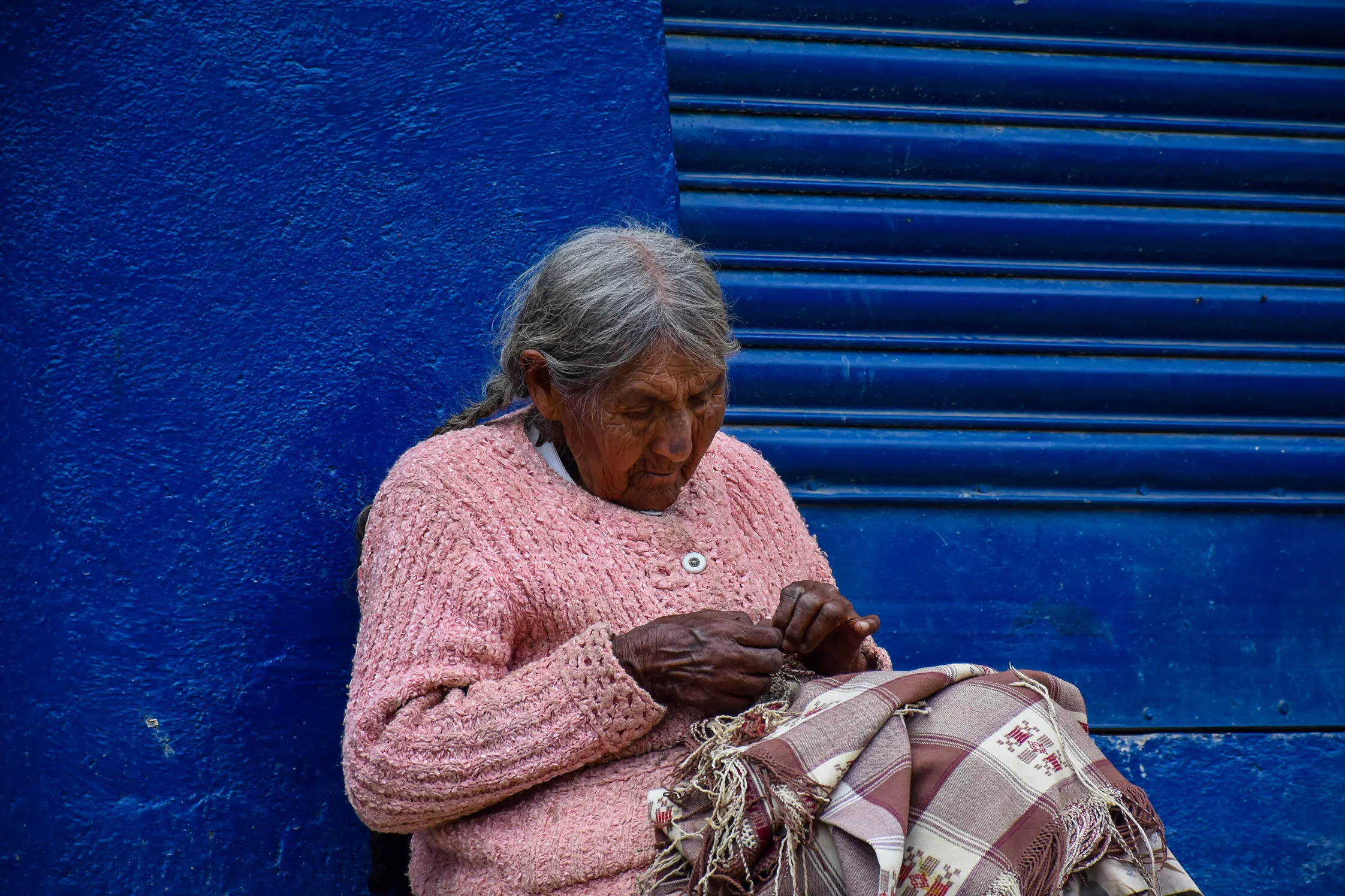 Old Peruvian lady
