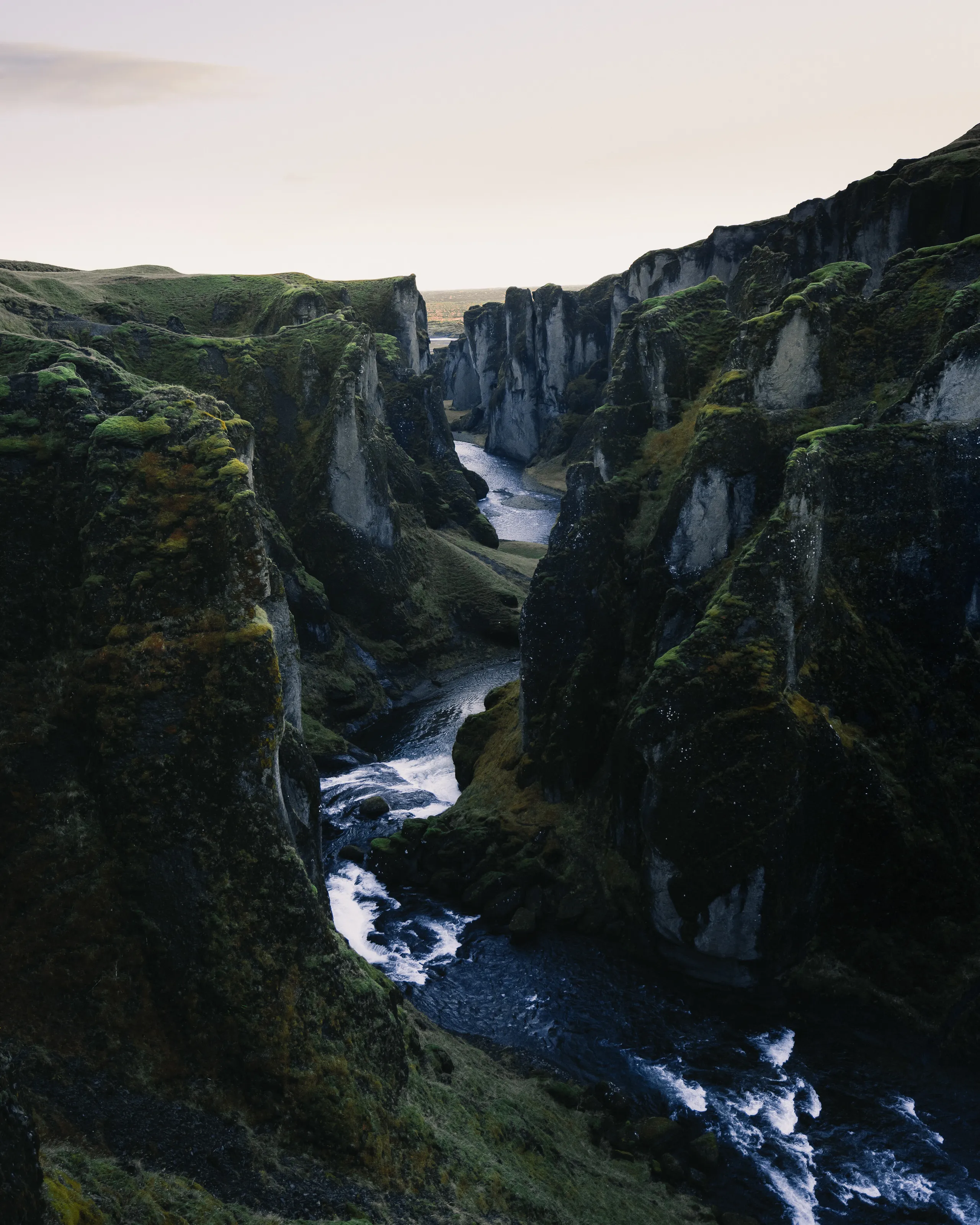 The famous canyon in south east iceland