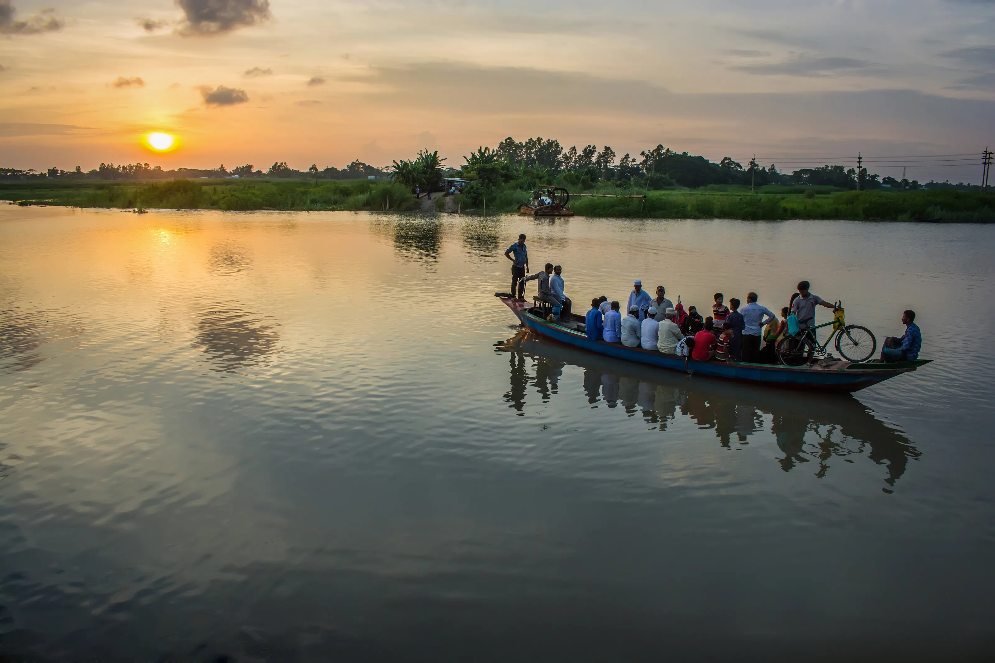Crossing the river