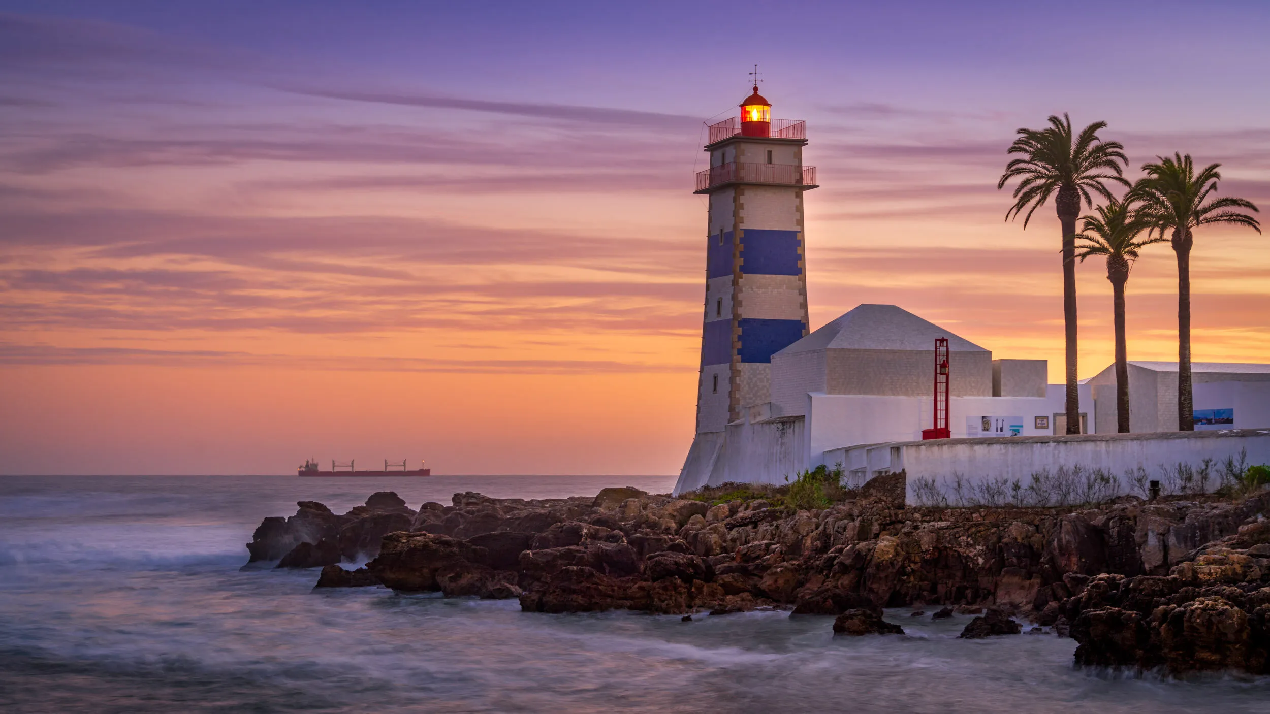 Sunset over Santa Marta Lighthouse