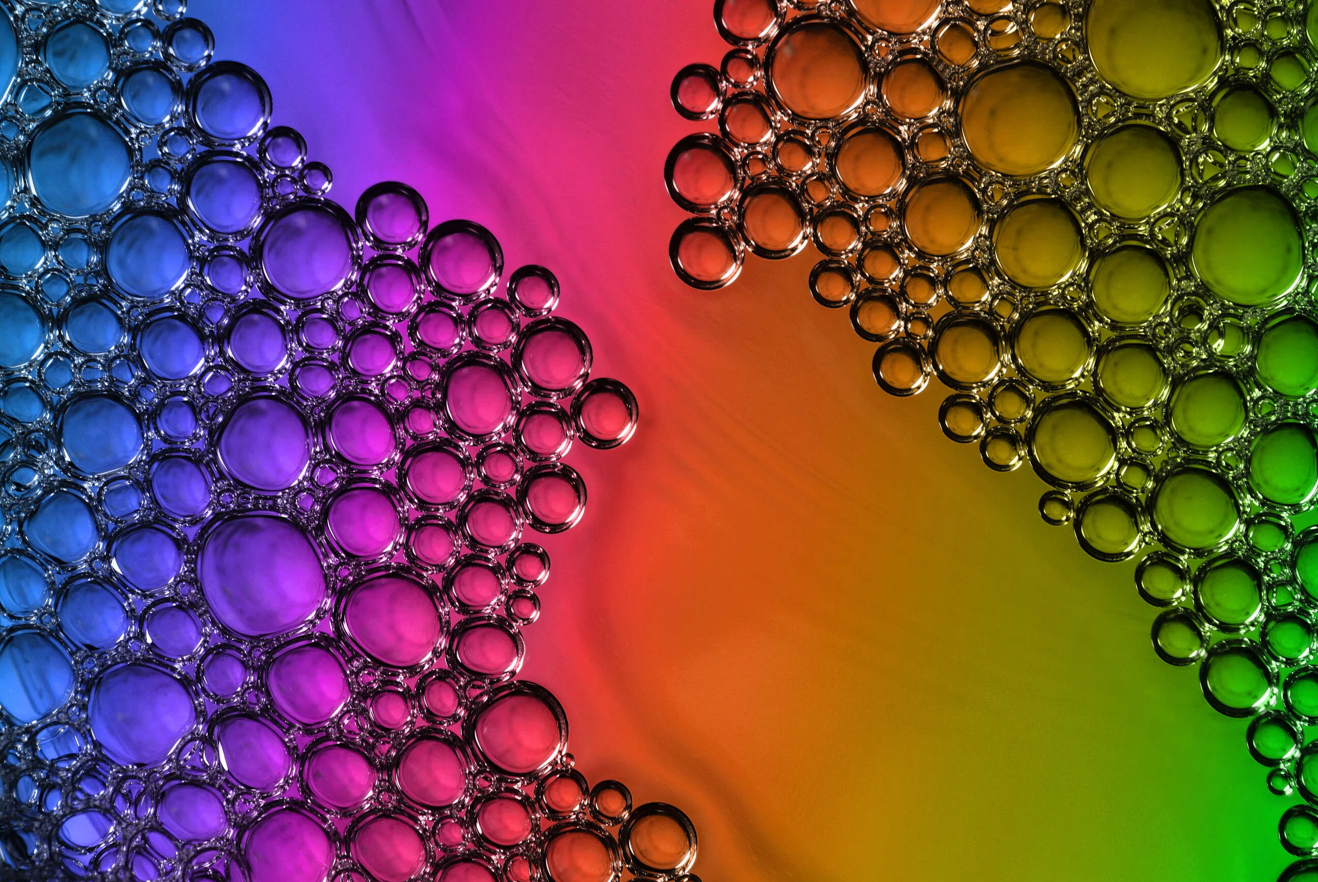 rainbow colours
