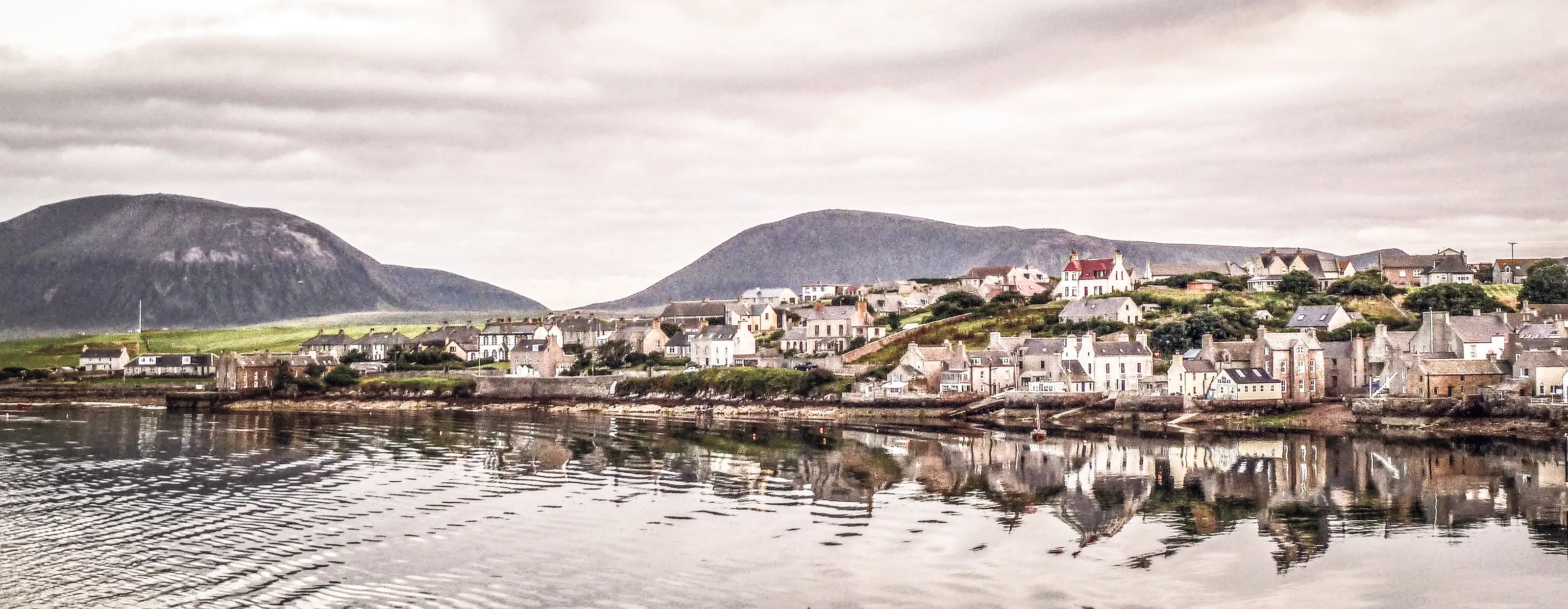 Stromness harbour reflections Orkney