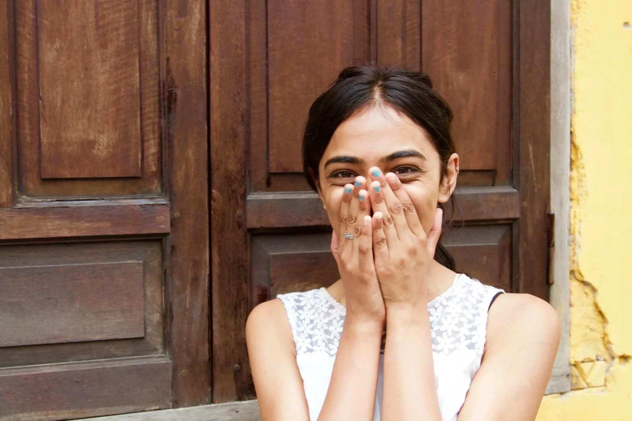 Shy girl