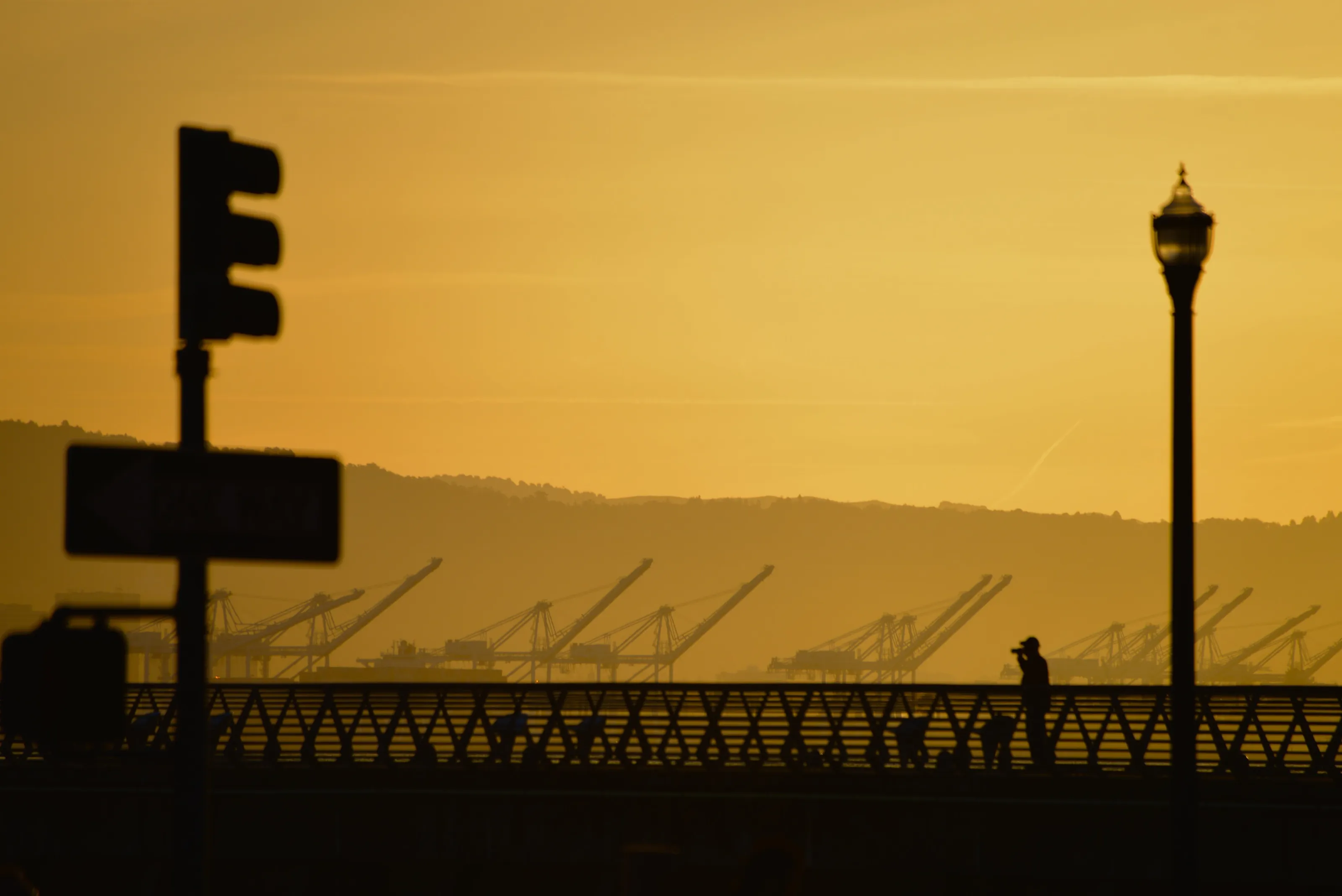 Sunrise over Oakland