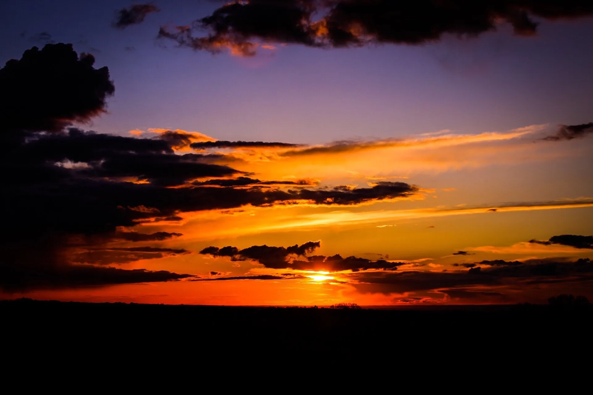 Sunset over the Surrey Hills.