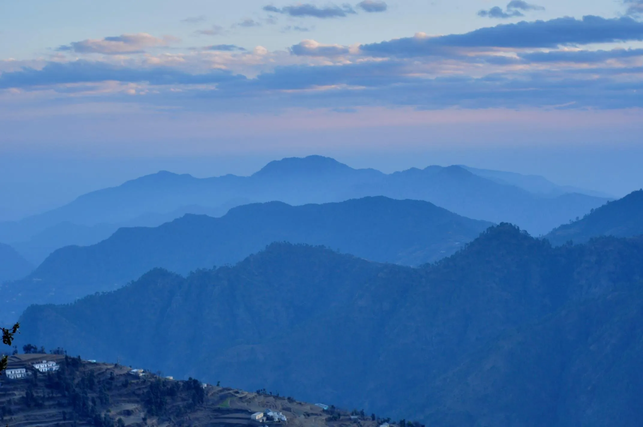 Lavender Mountain Range