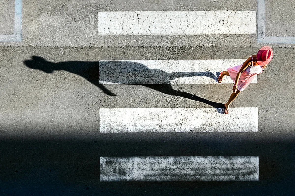 Lady in pink