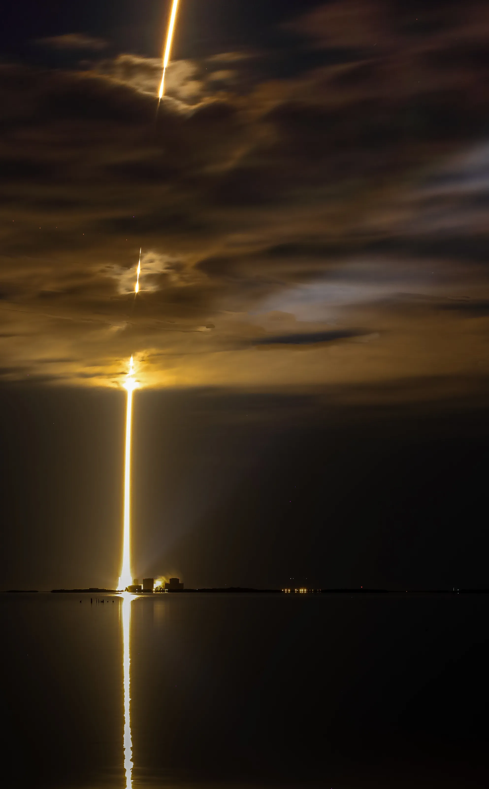 AtlasV Rocket Launch as viewed from Port Canaveral