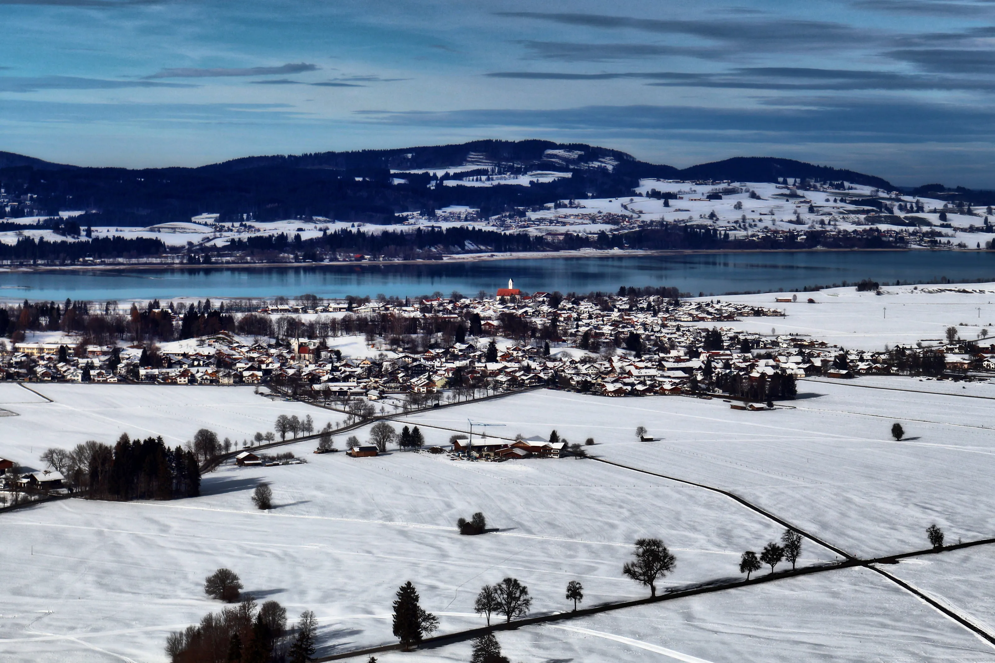 Village in Snow