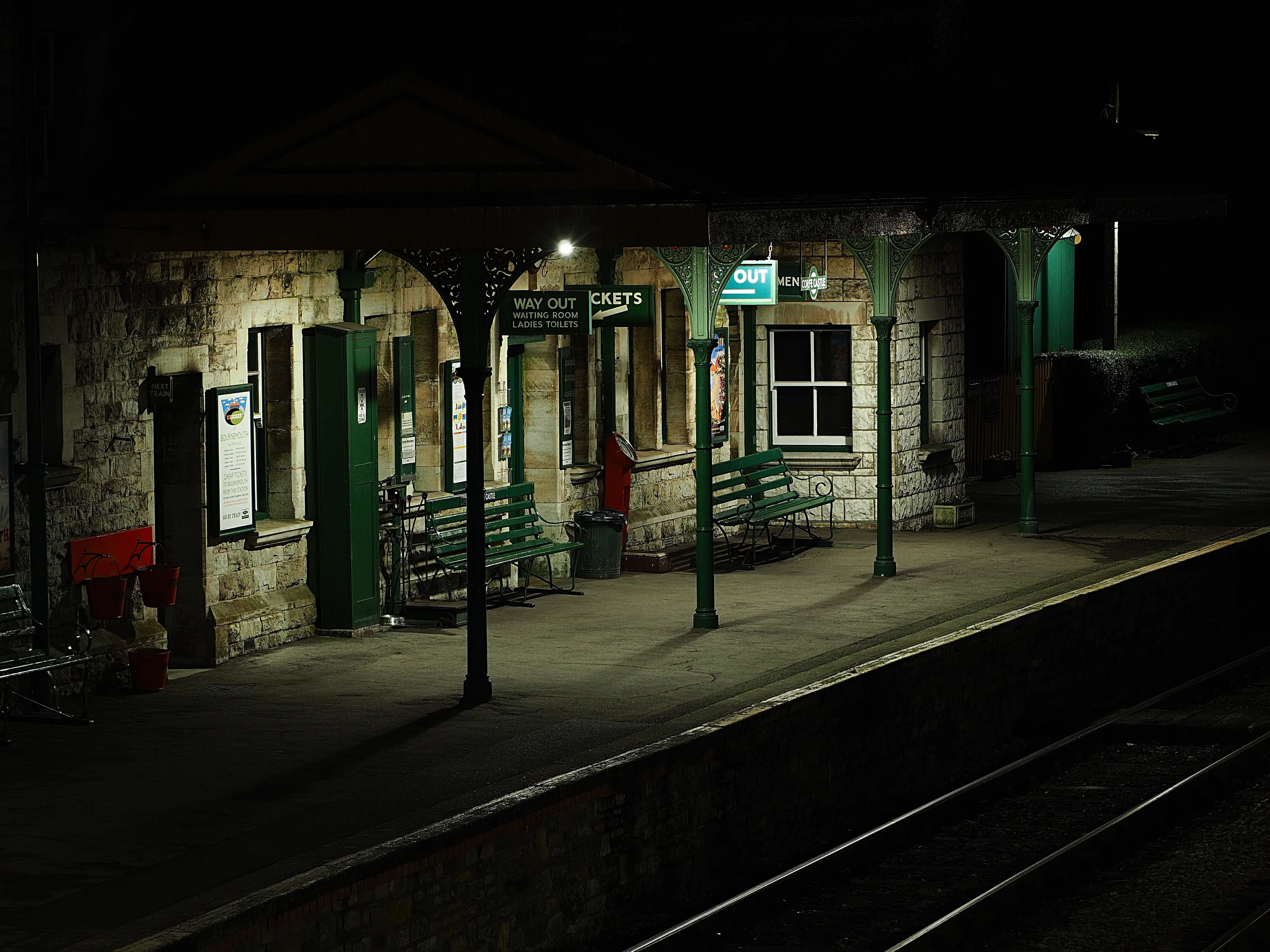 Corfe Castle Station, Dorset. UK