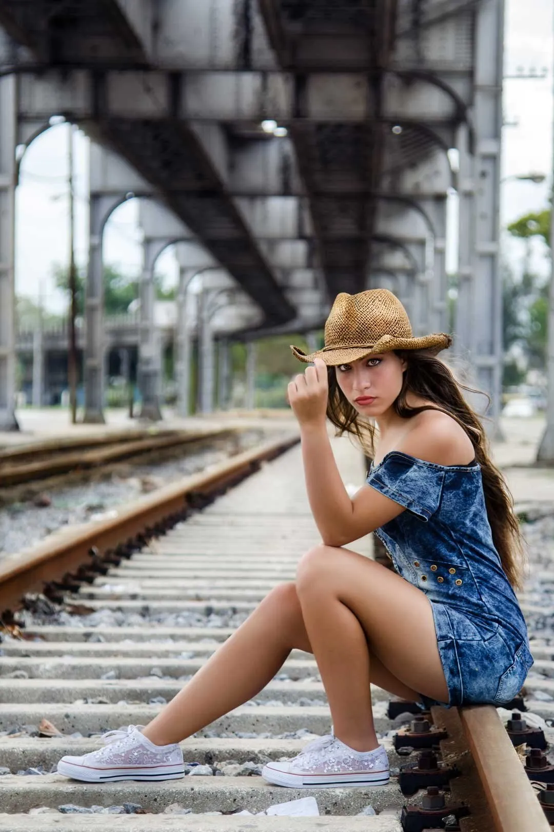 on the rail