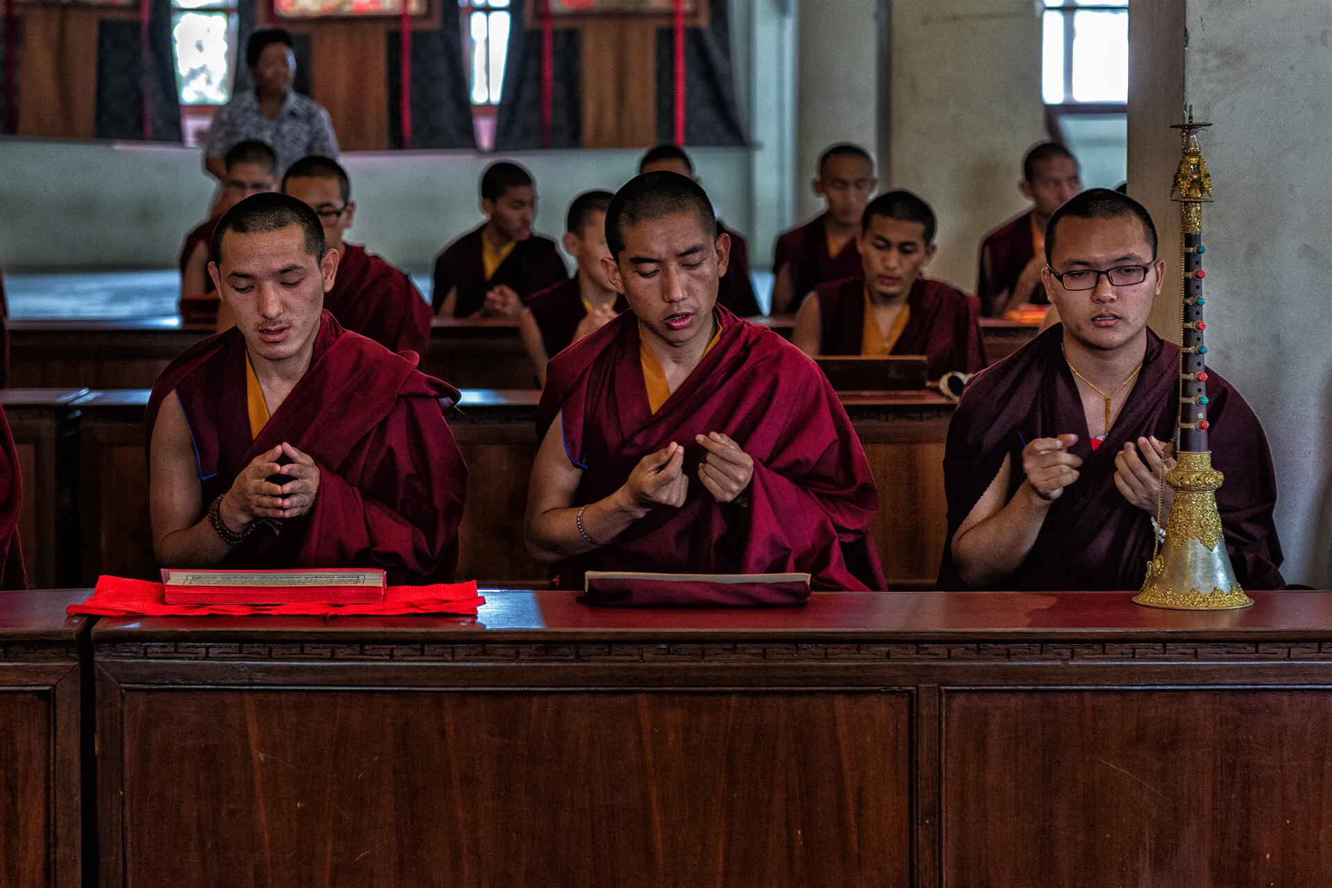 Monks in prayer