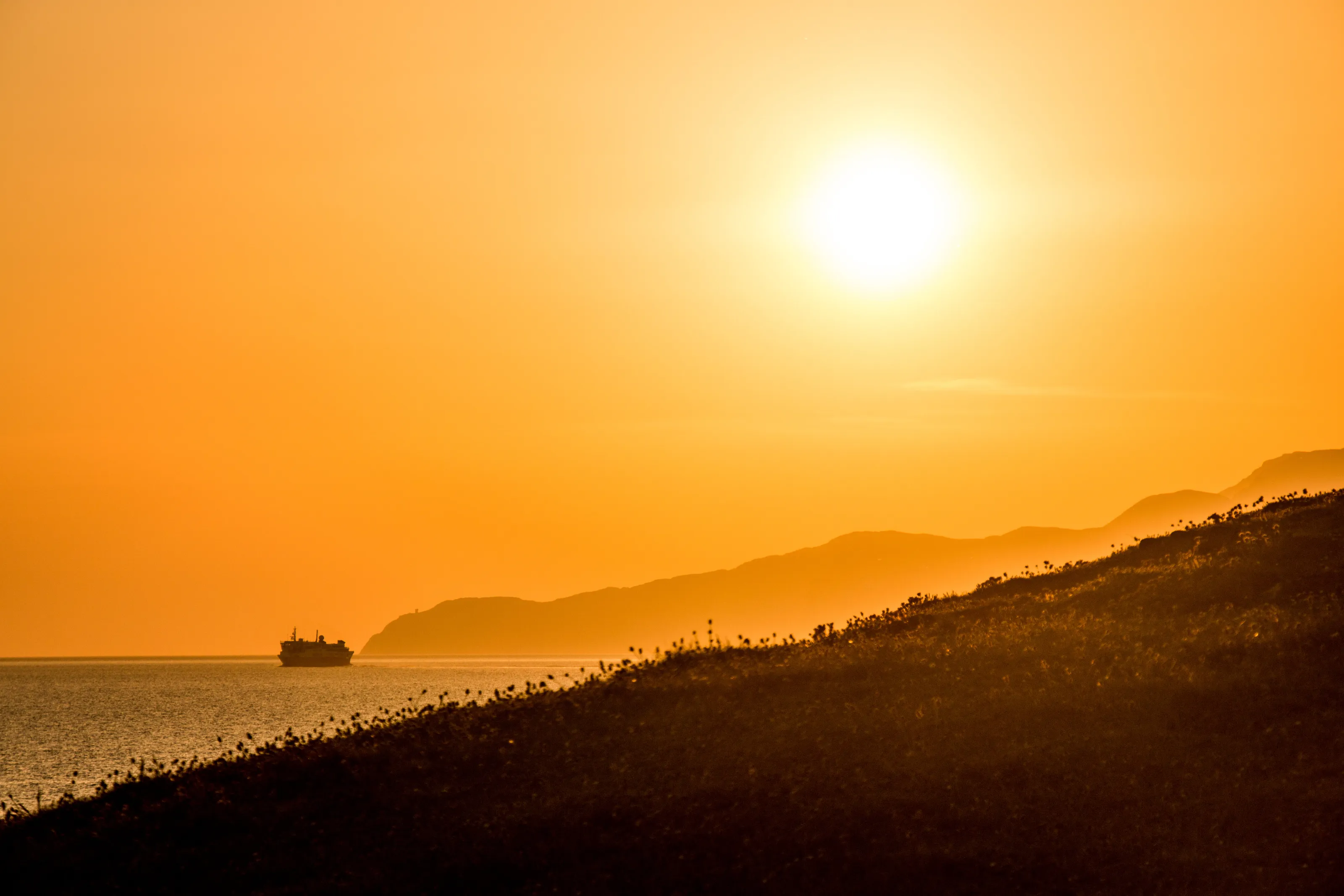 Sunset at the point