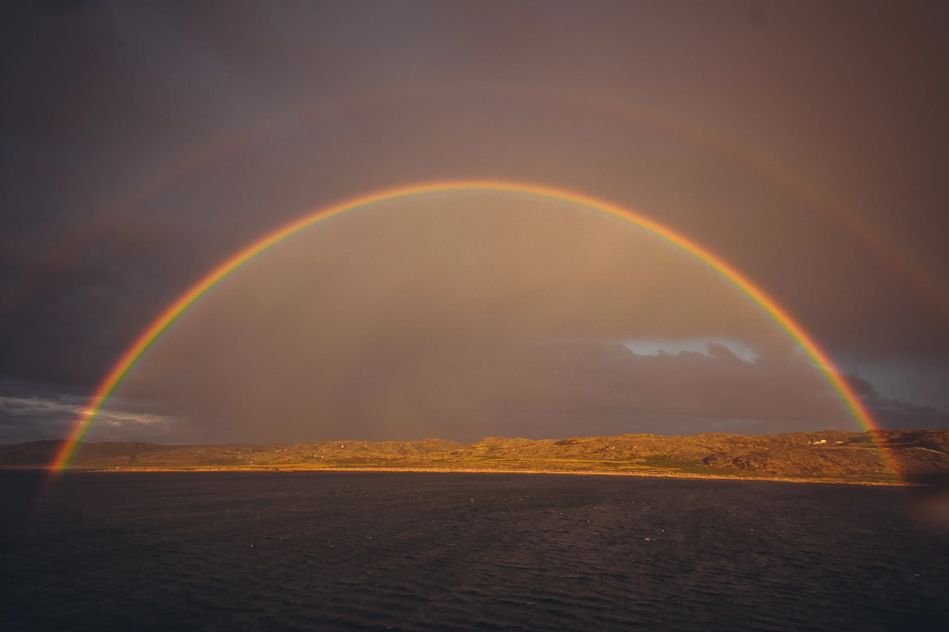 rainbow against the background of nature