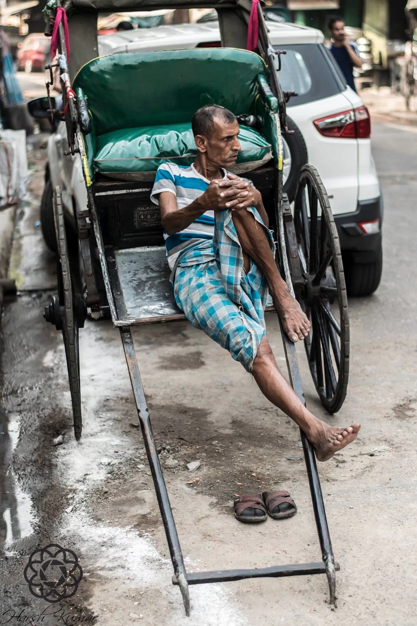 Pulled Rickshaw