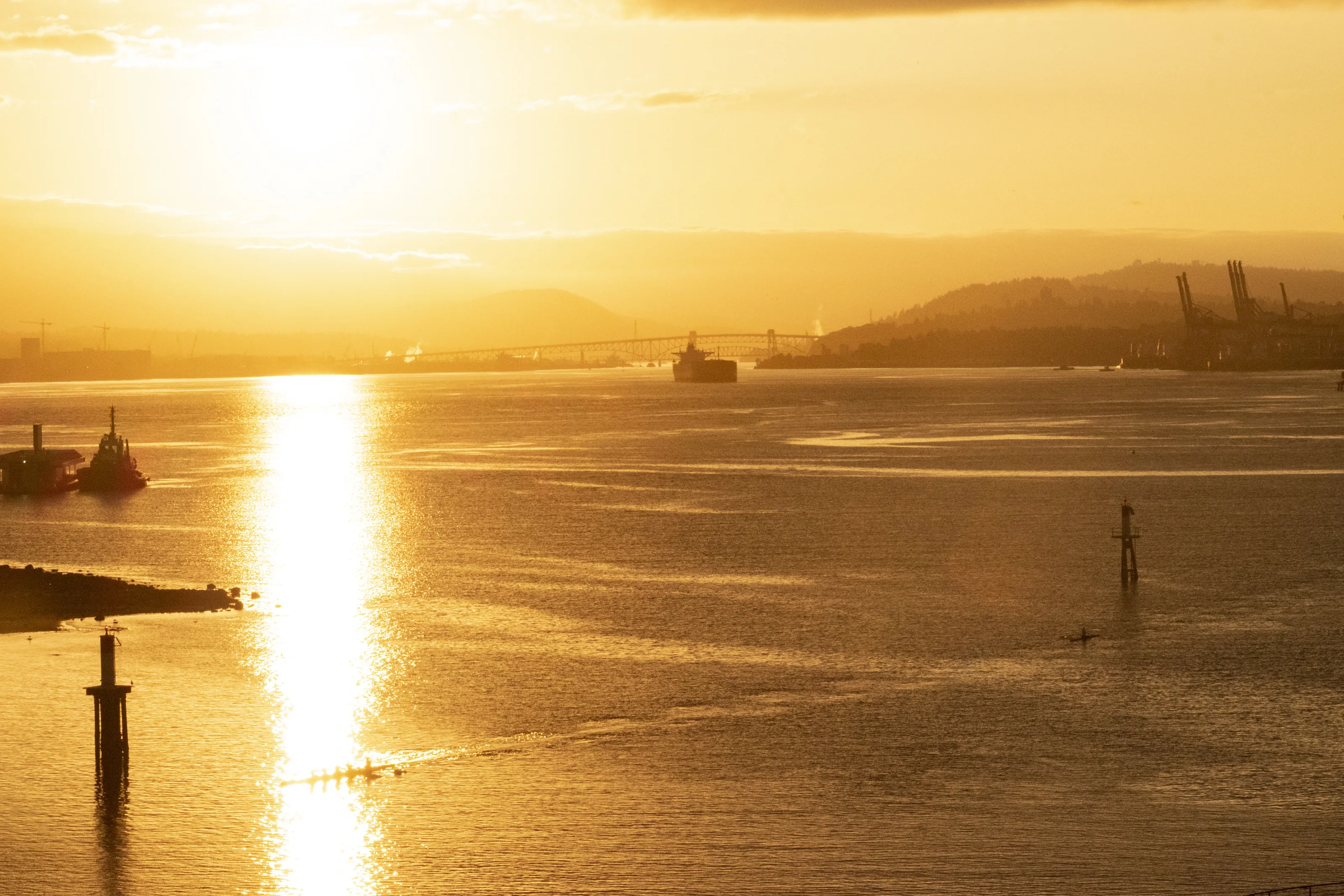 Vancouver harbour sunrise