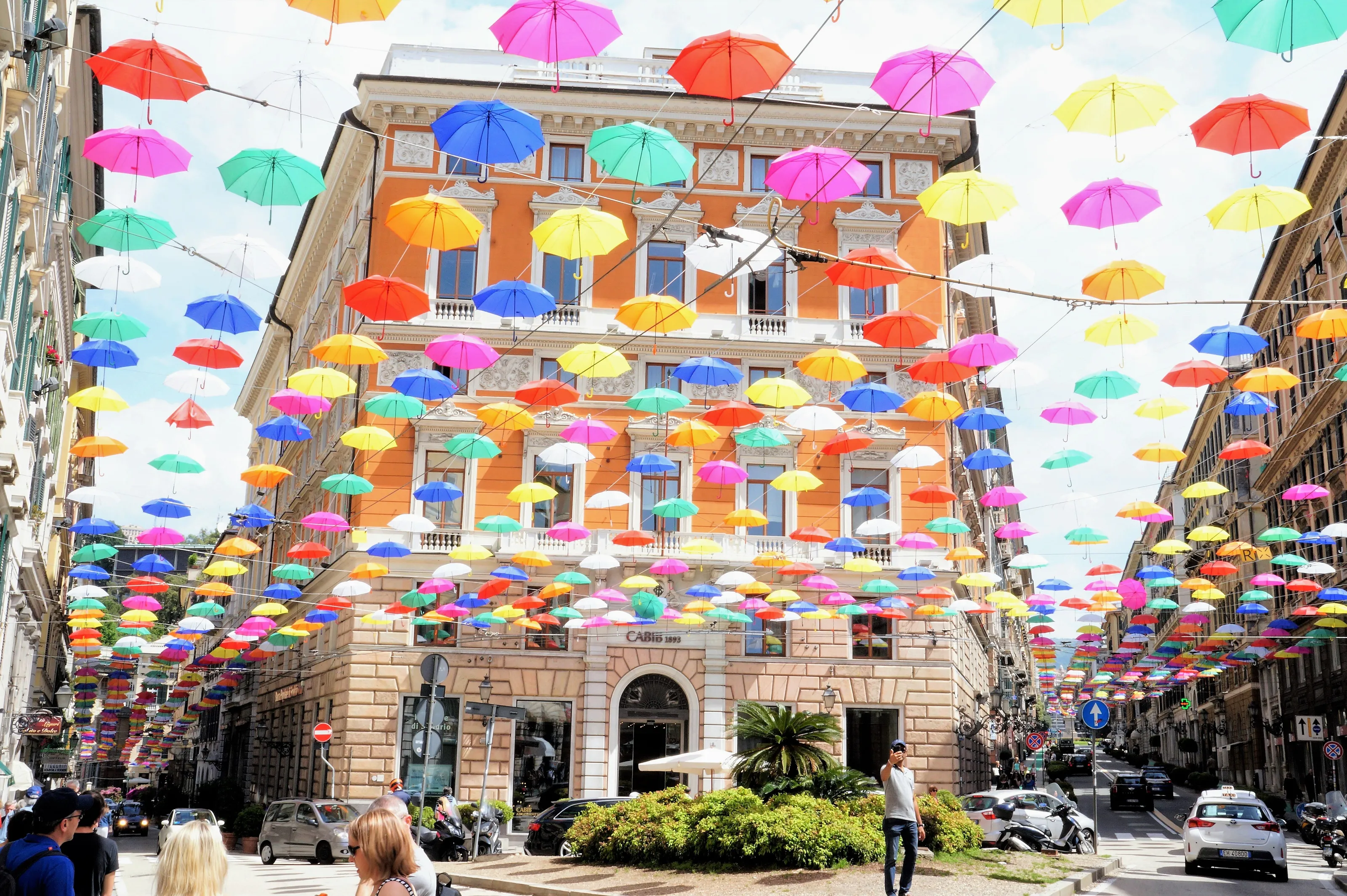 The Umbrella Project in Genoa, Italy