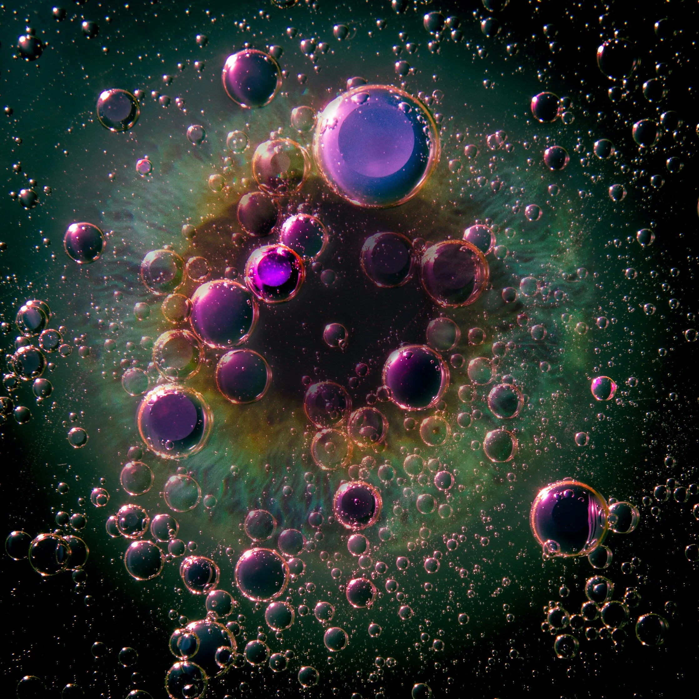 Abstraction with Water, Oil, and the Human Eye
