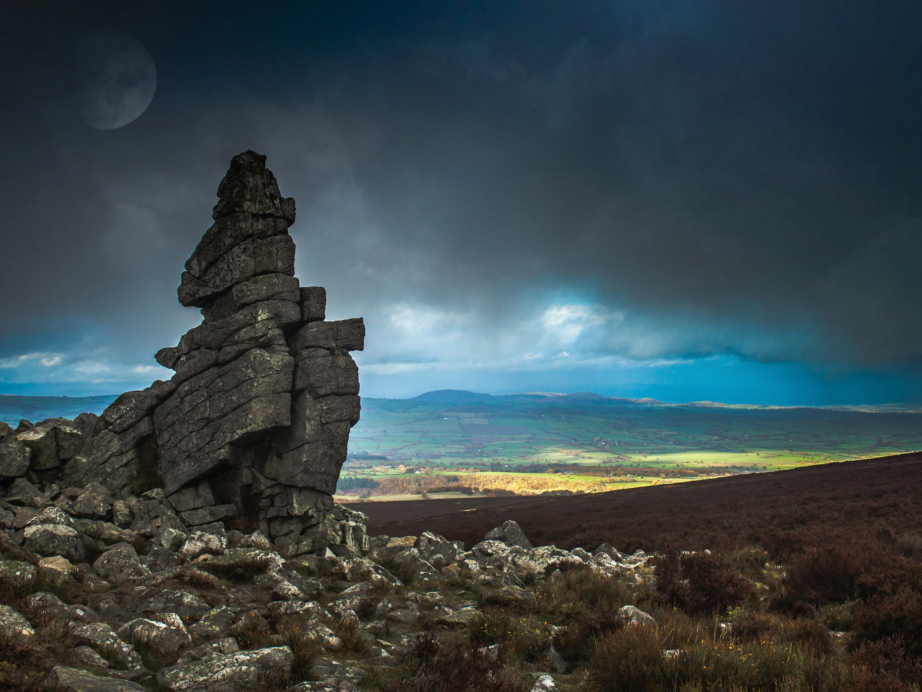 Stiperstones in shropshire