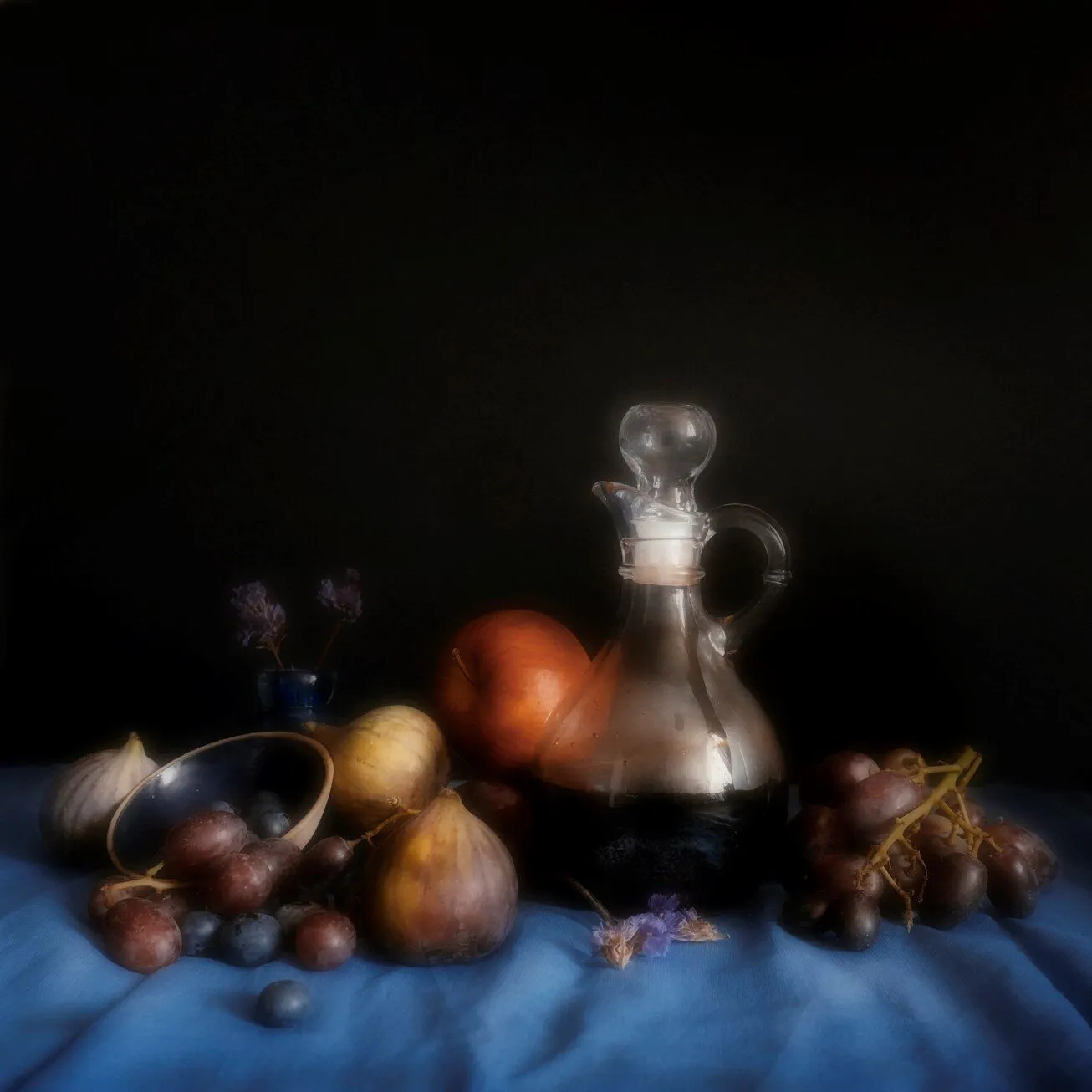 Decanter and Fruit