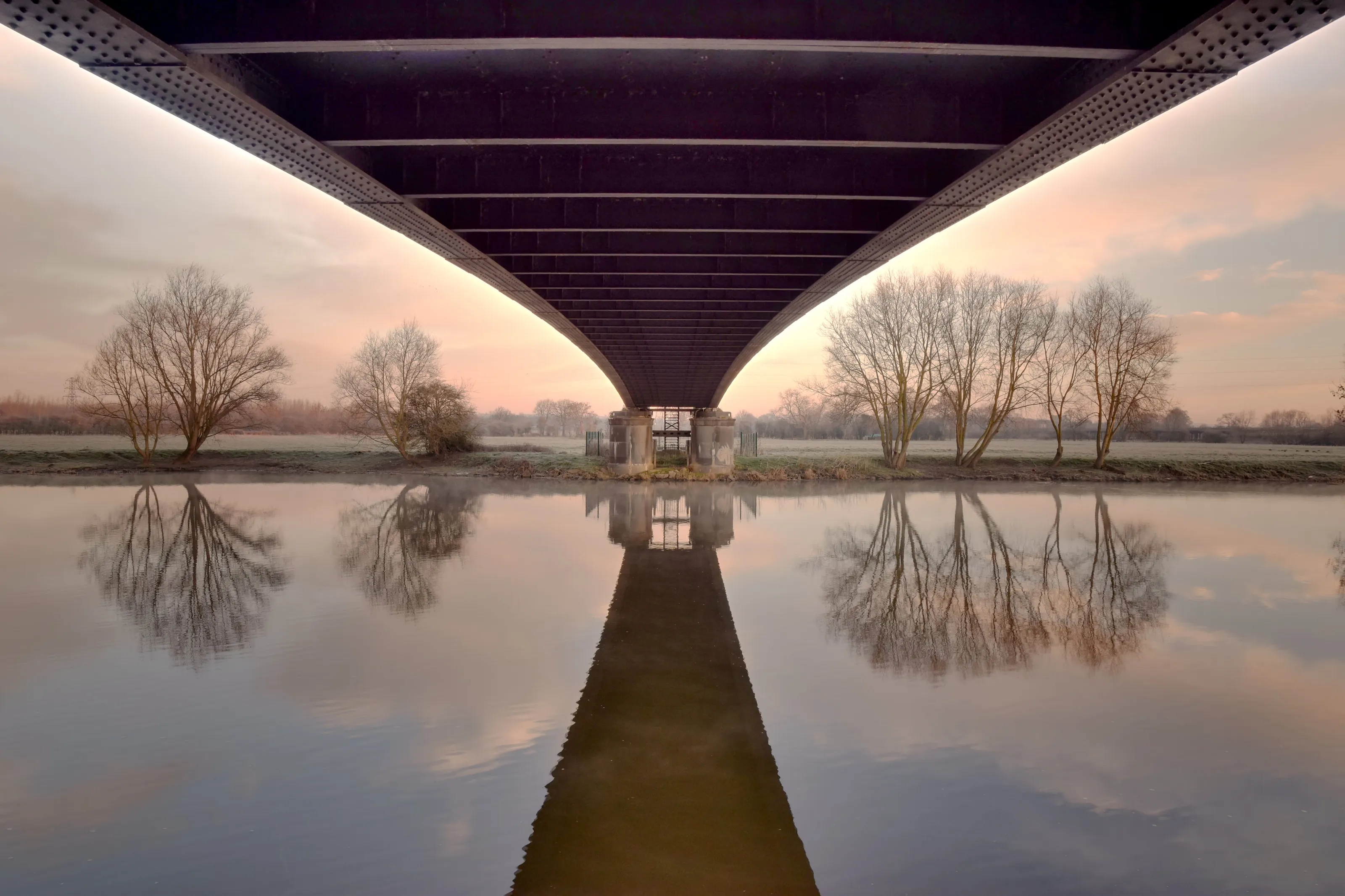 Pipe Bridge over River Trent