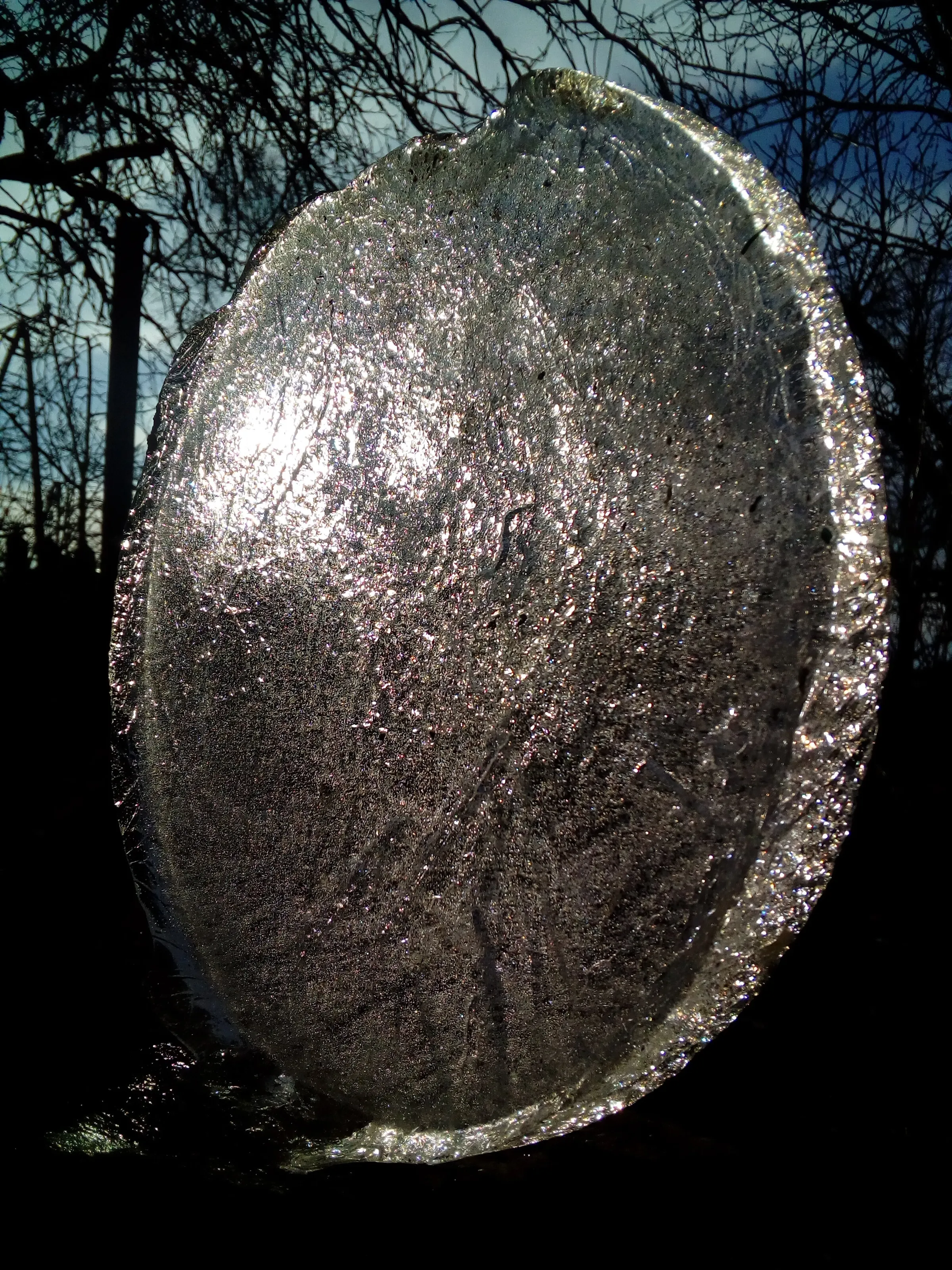 Water-ice-disk