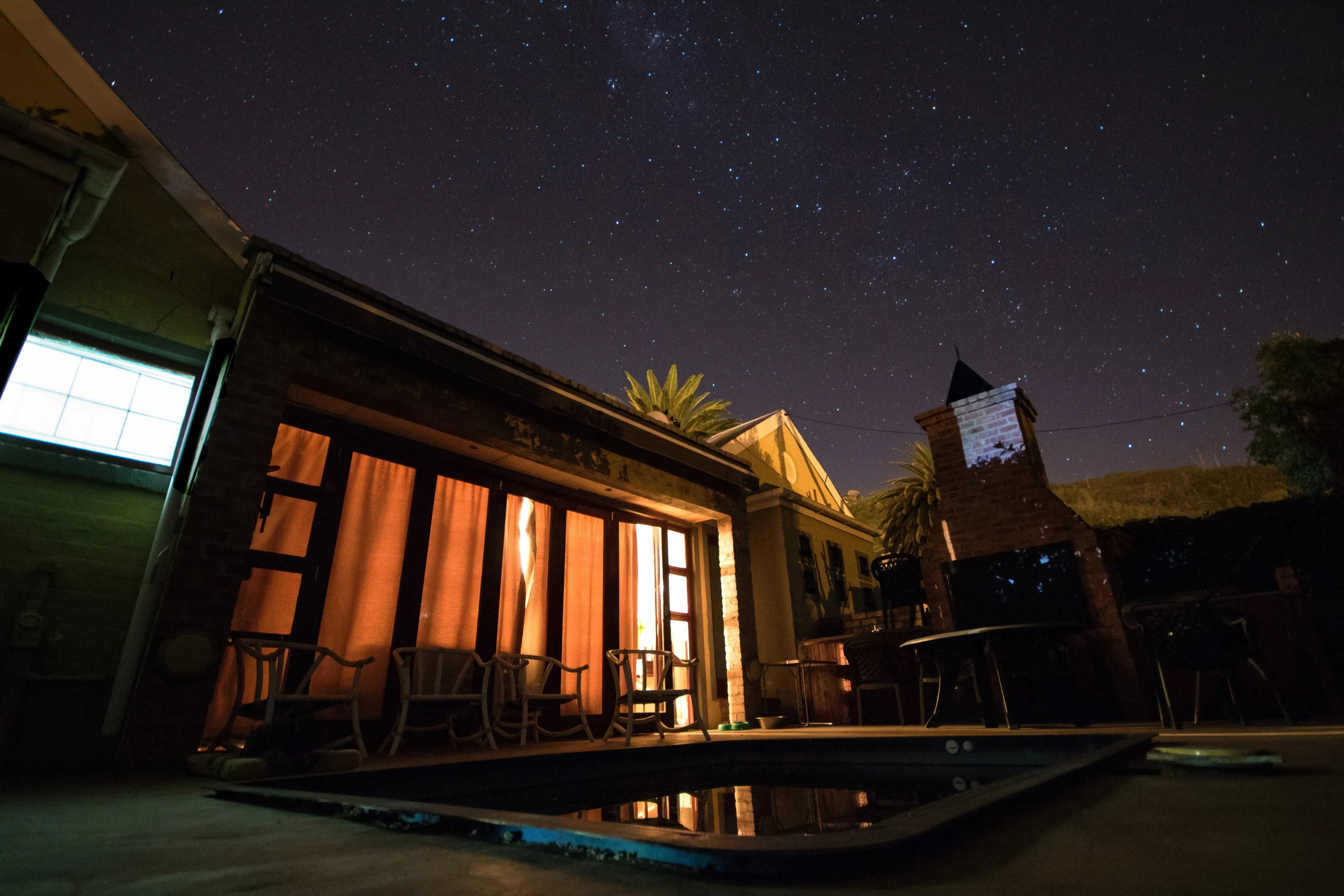 A Still Pool, A Night Sky