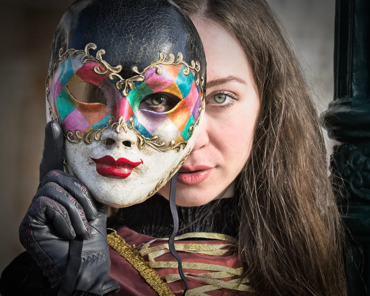 Girl with Mask