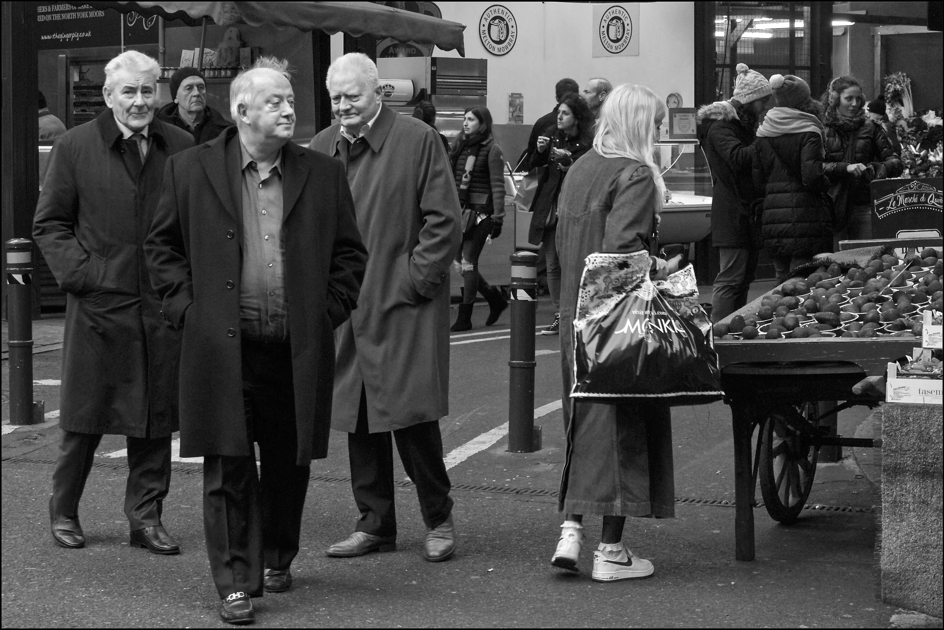 Borough market, London.