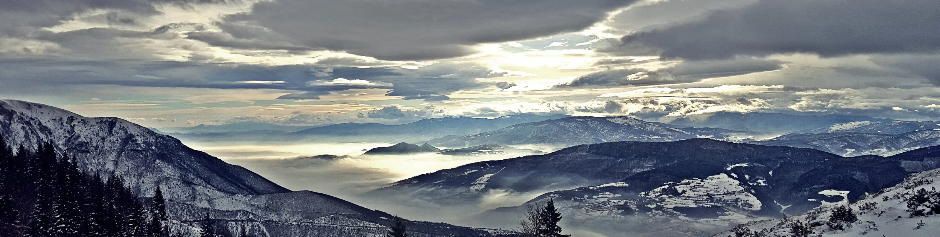 over the clouds