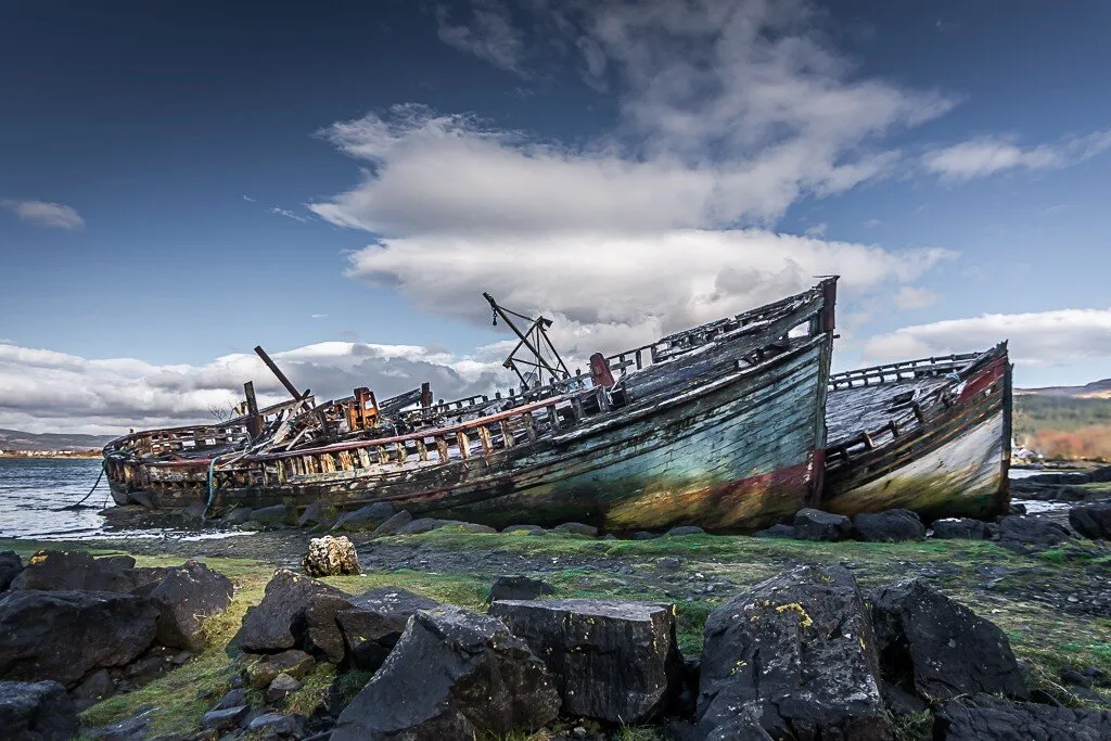 Old boats on Isle of Mull