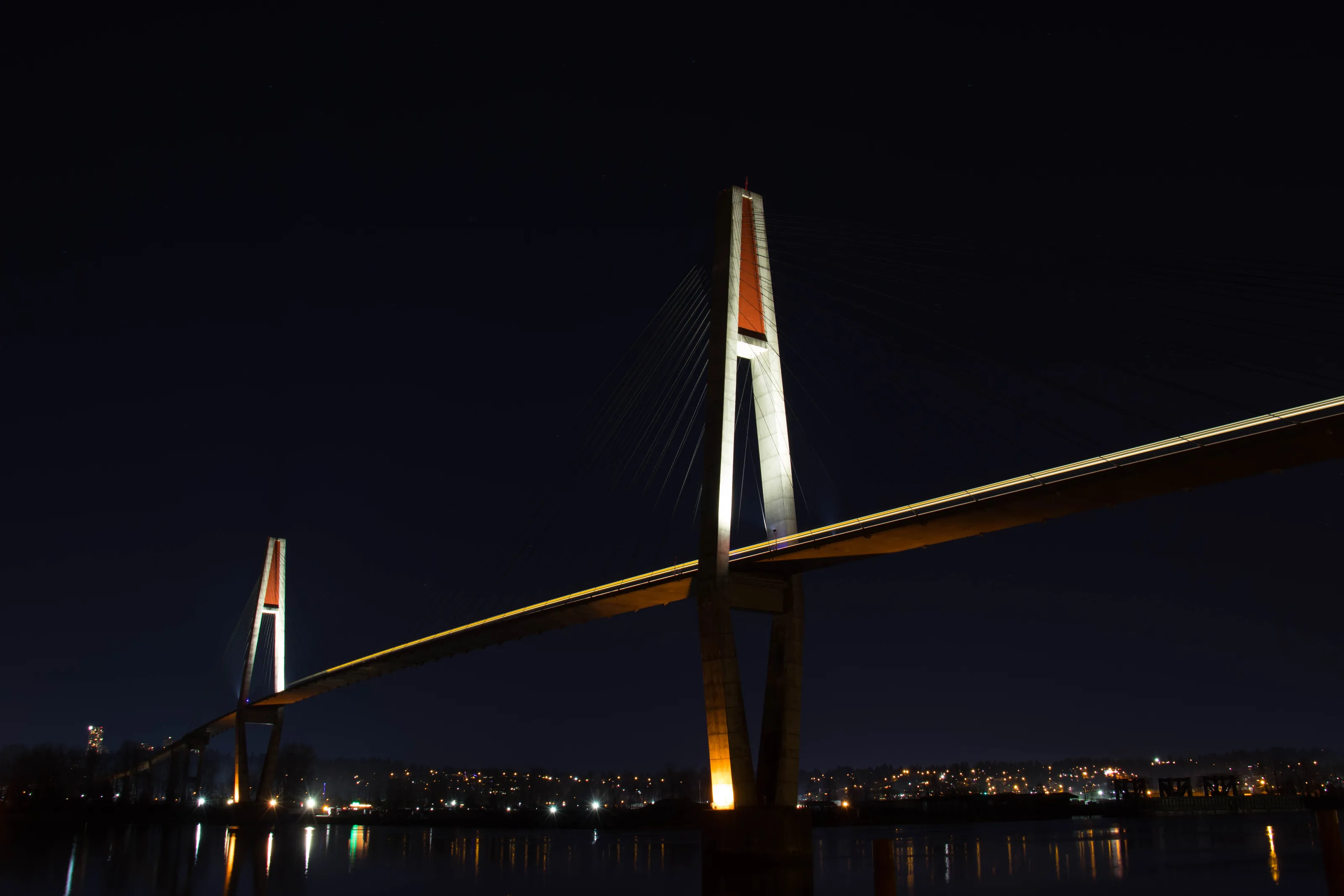 Train Bridge by Night
