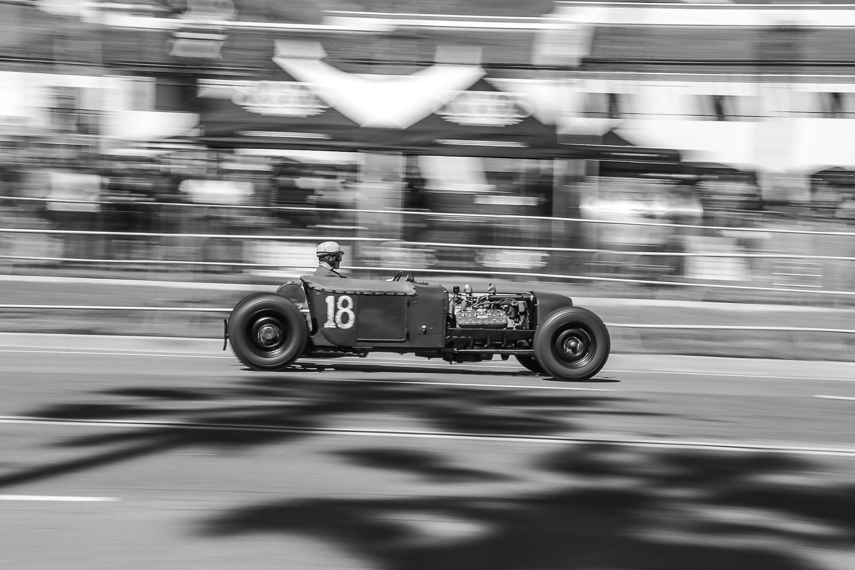 Vintage Drag Racer at Speed at TROG