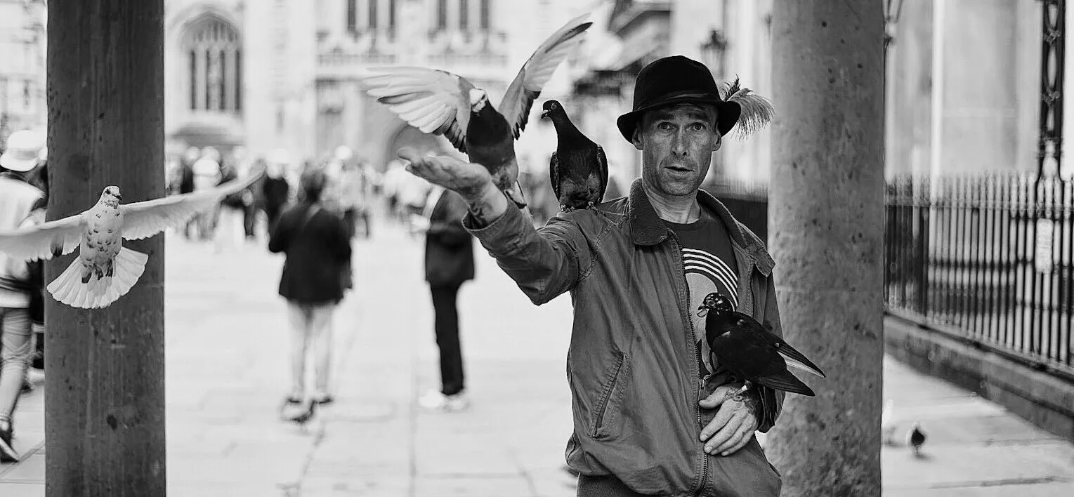 Meeting the pigeon man