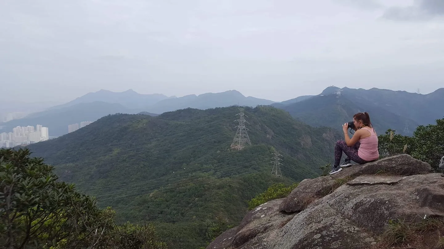 Hiking away