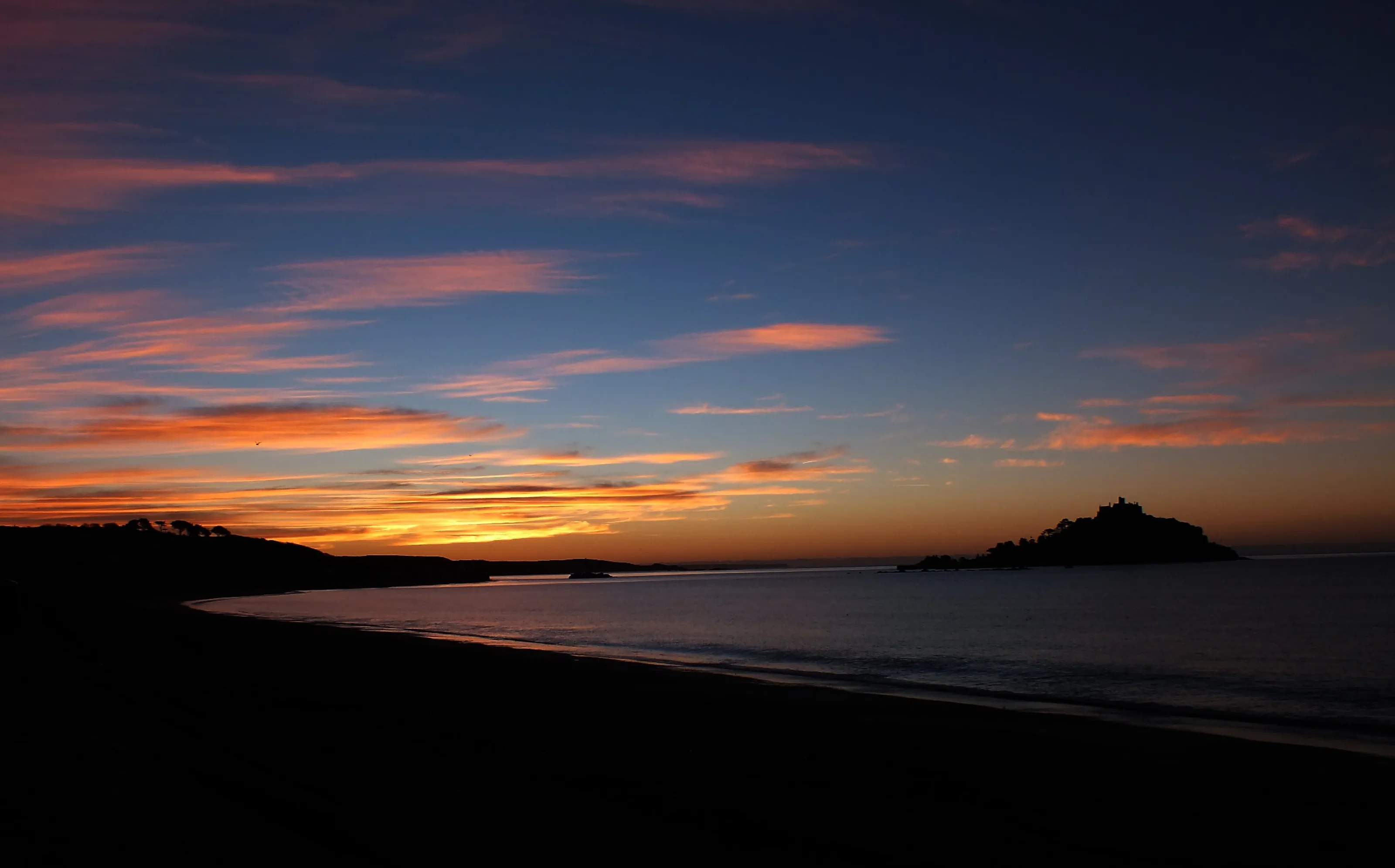 sunrise St Michaels Mount, Cornwall