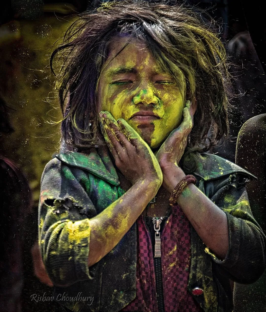 Dipped in color of happiness.