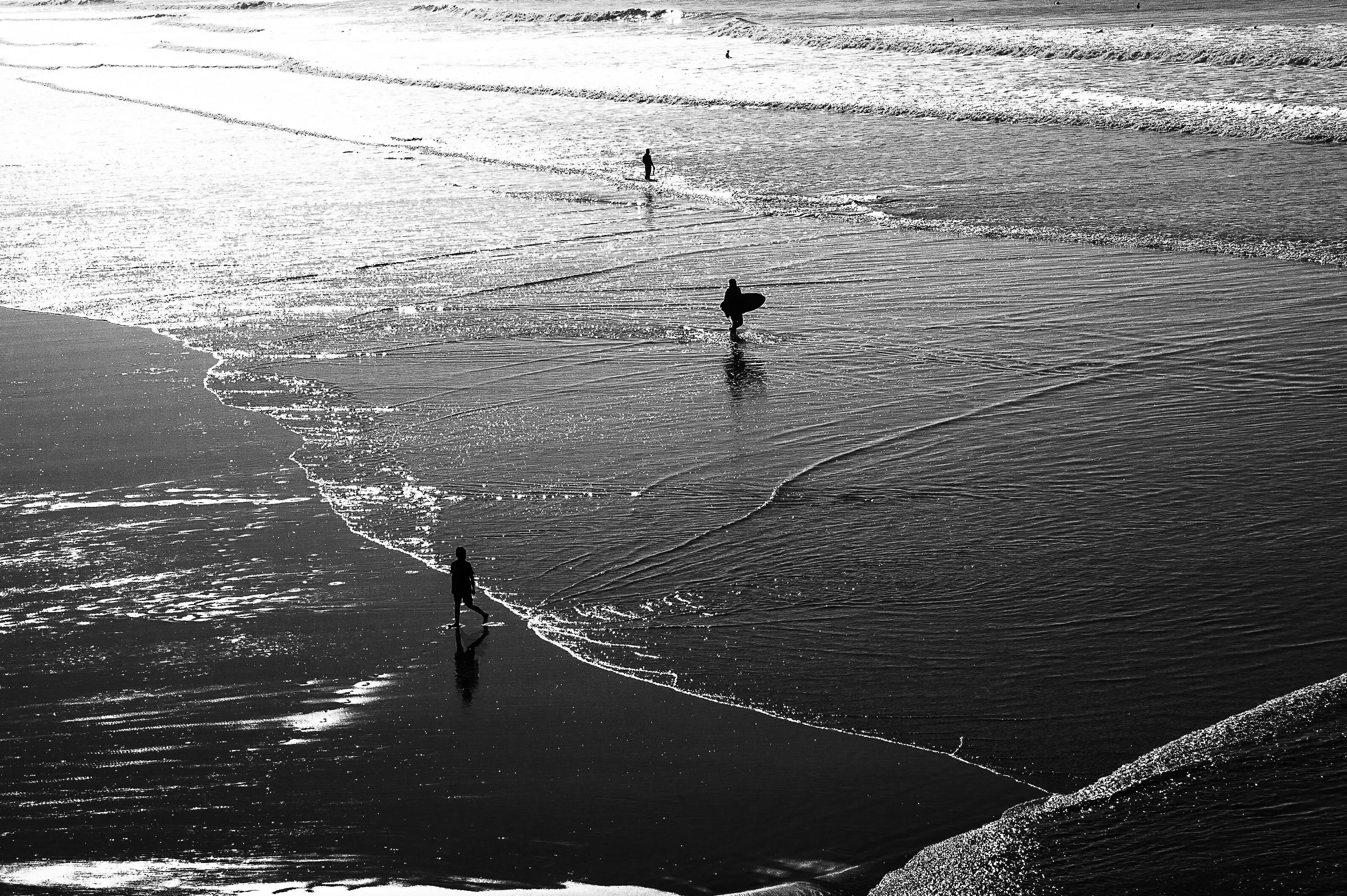 beach silhouettes