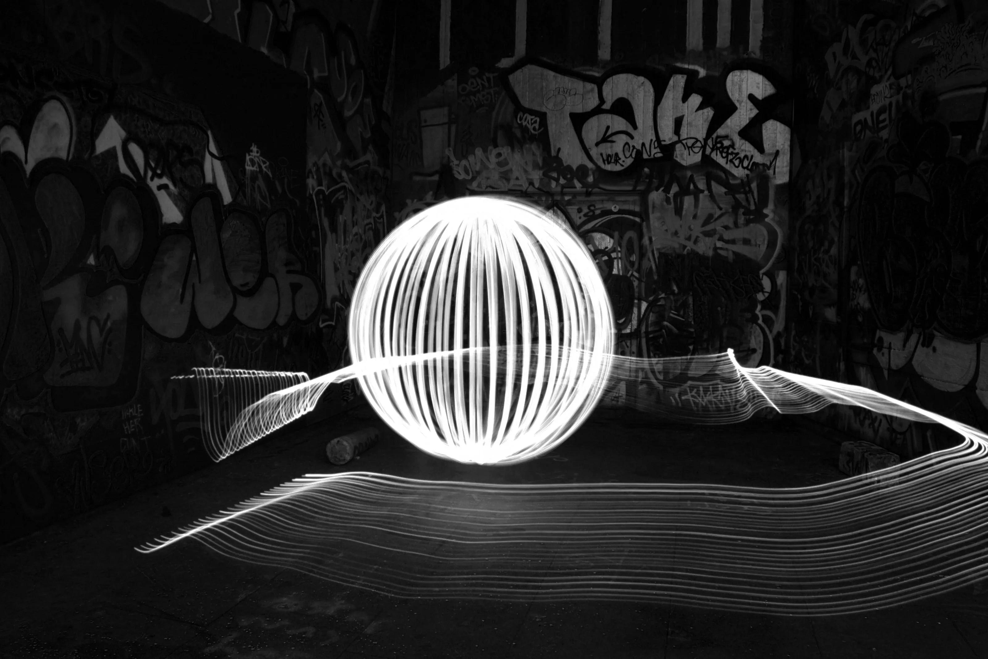 White light painting