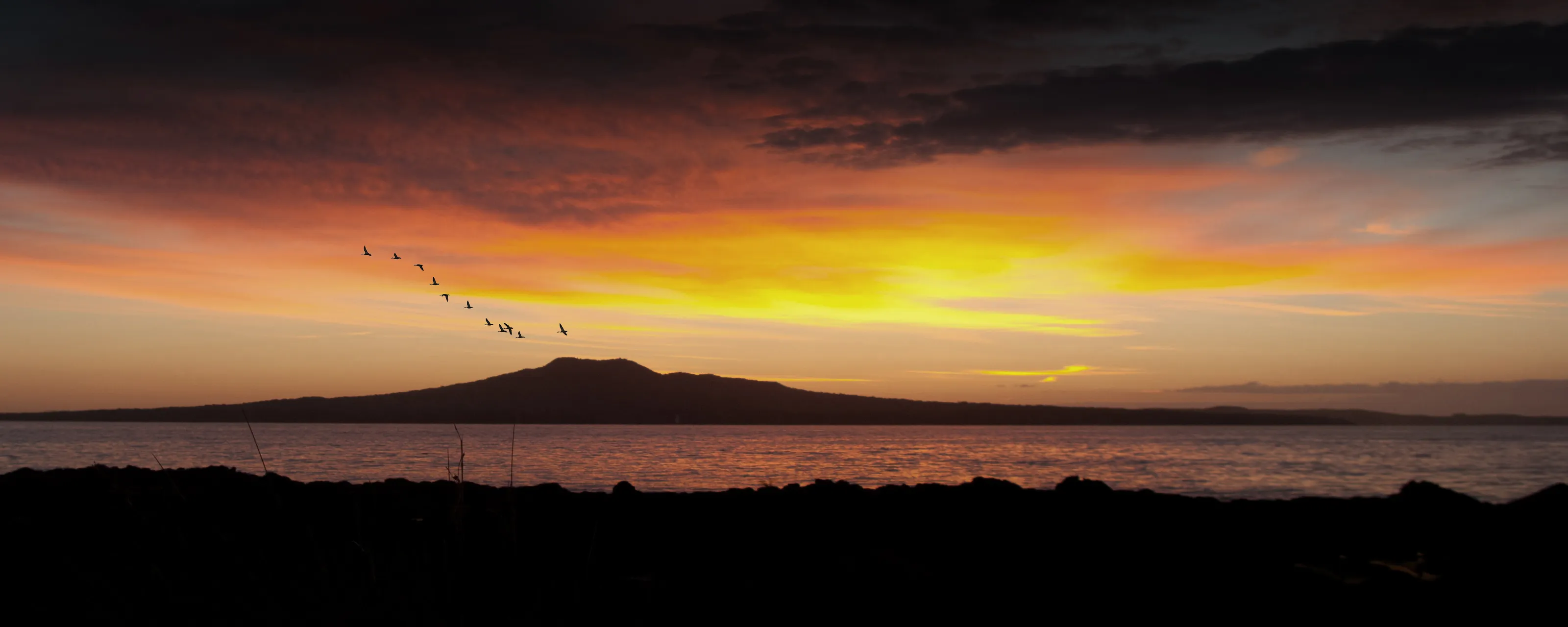 Sunrise over Rangitoto