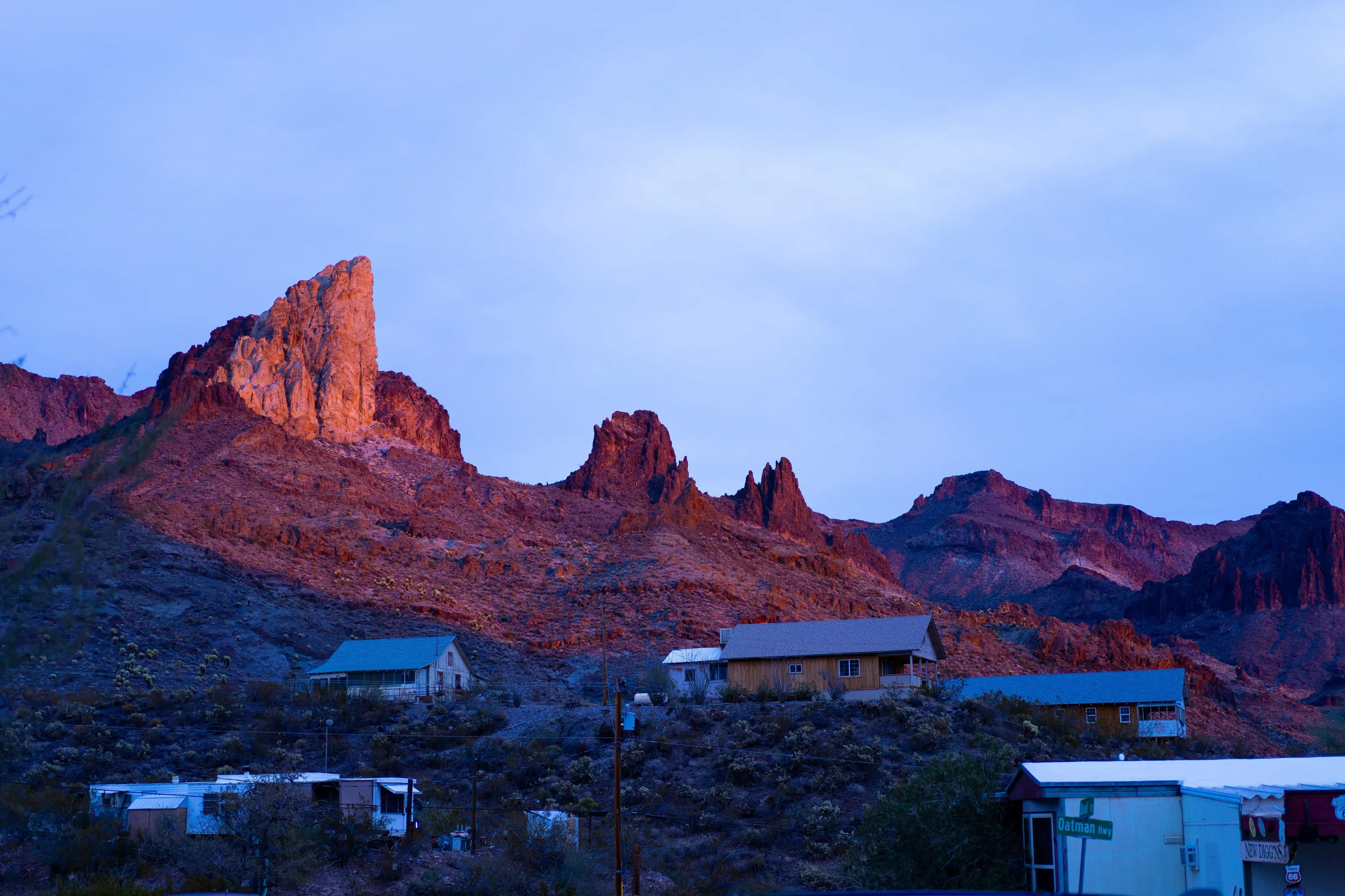 The peaks surrounding Oatmen Arizona