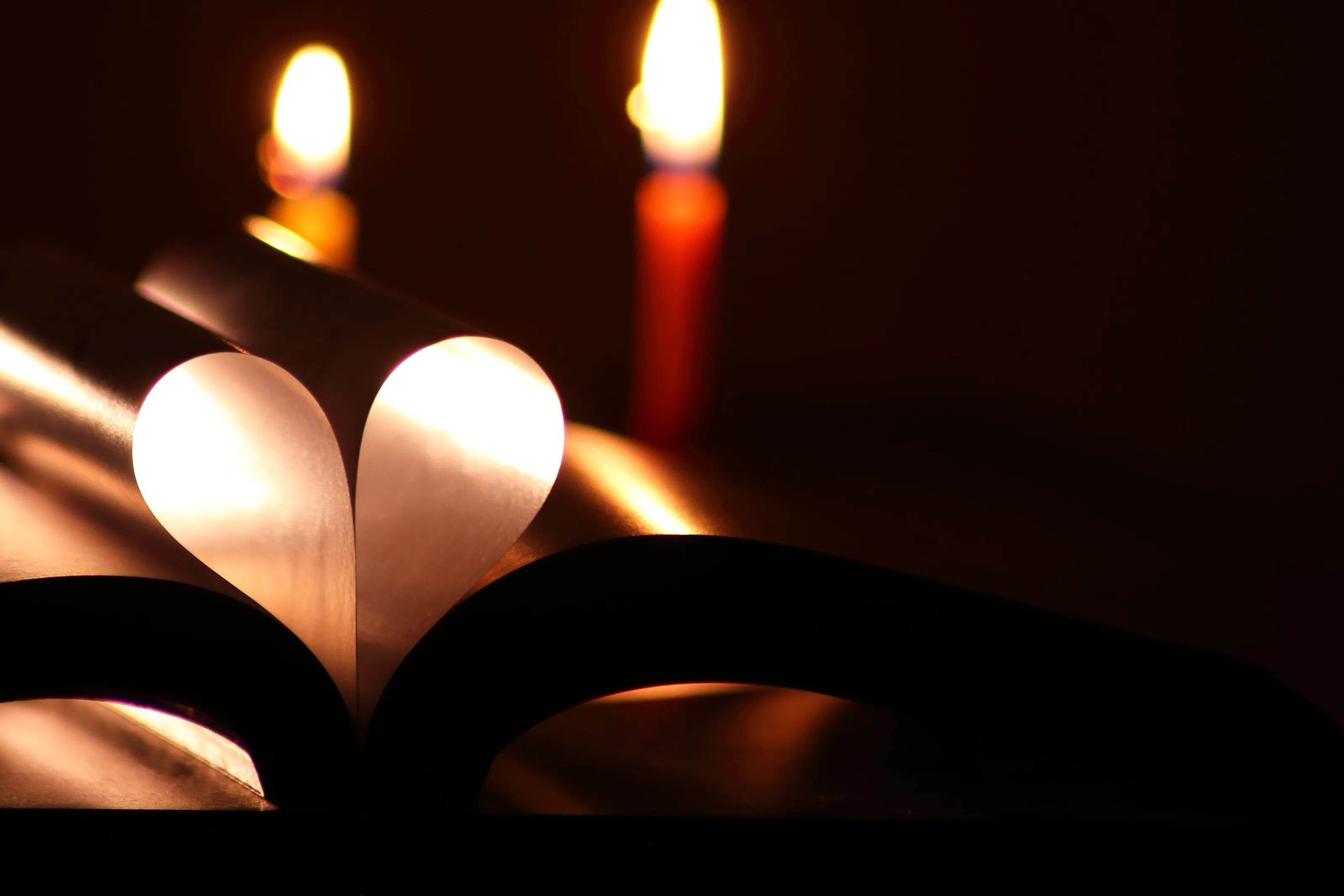 Your love is like a candle that warms my heart!