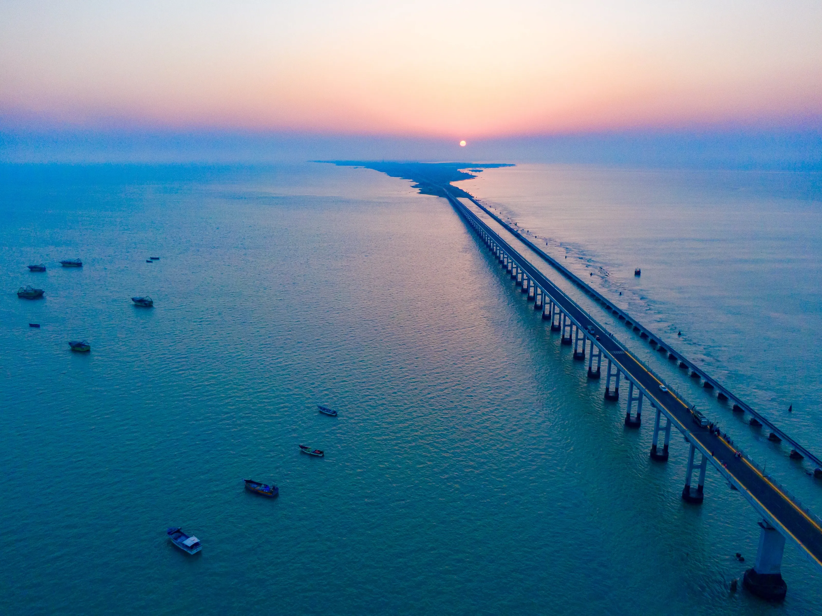 Pamban bridge Rameswaram Tamilnadu India