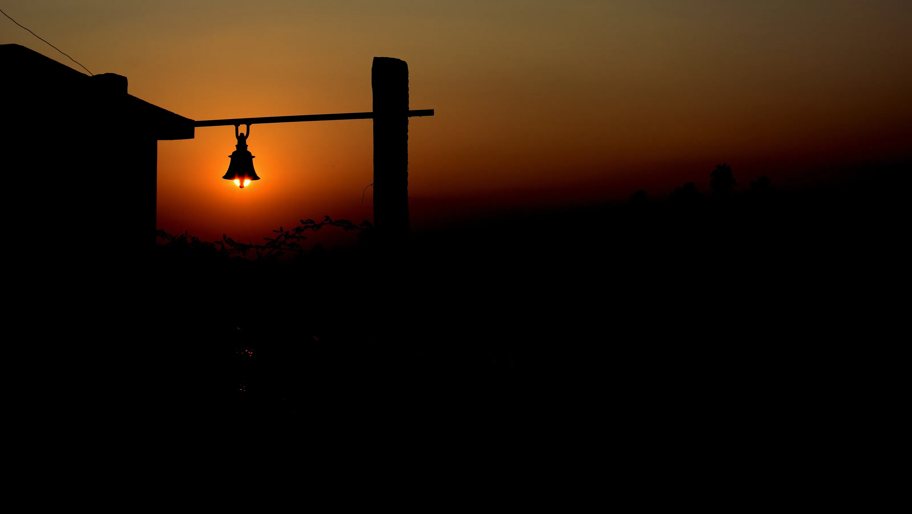 Temple Bell in sunset