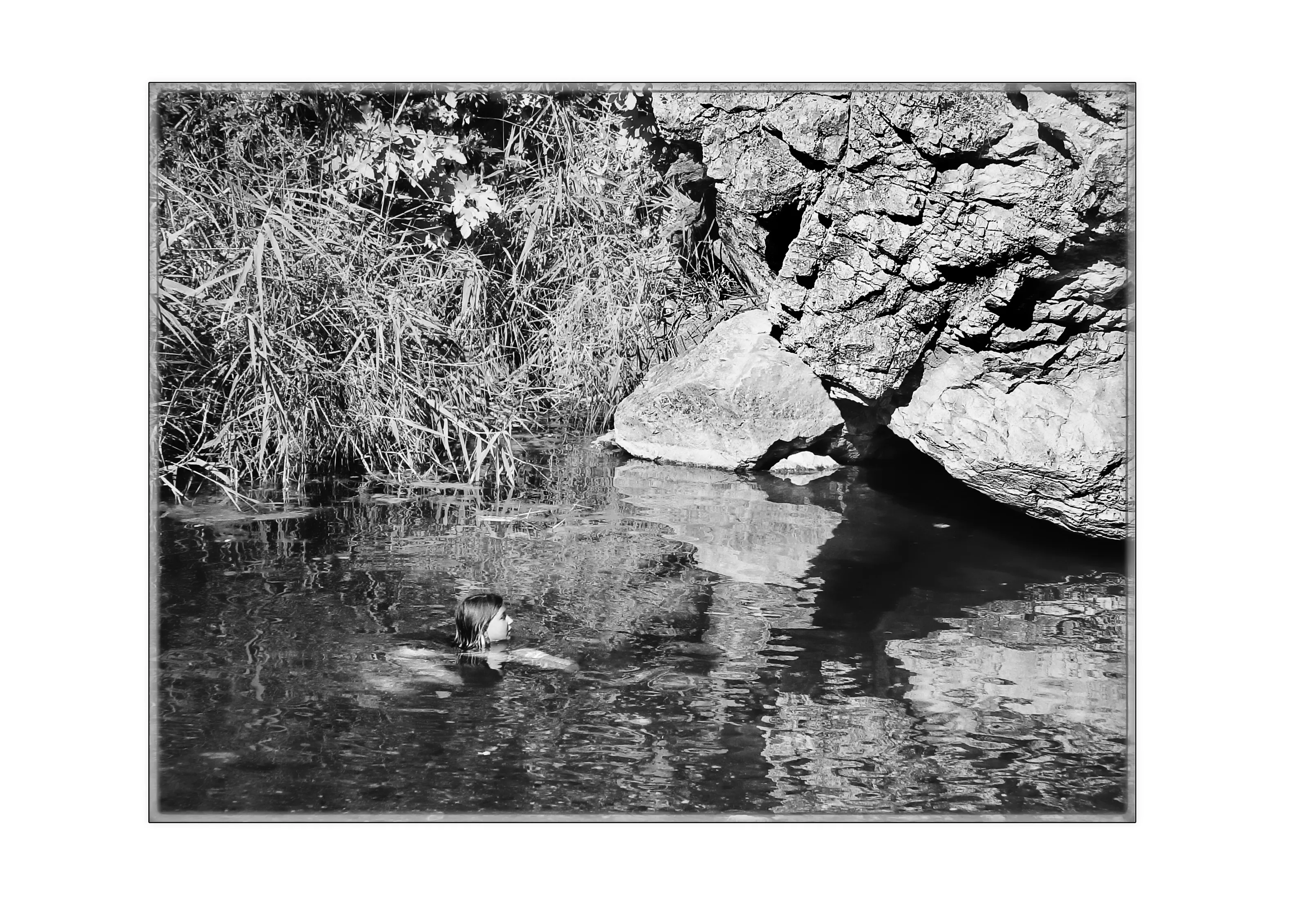 Girl in river